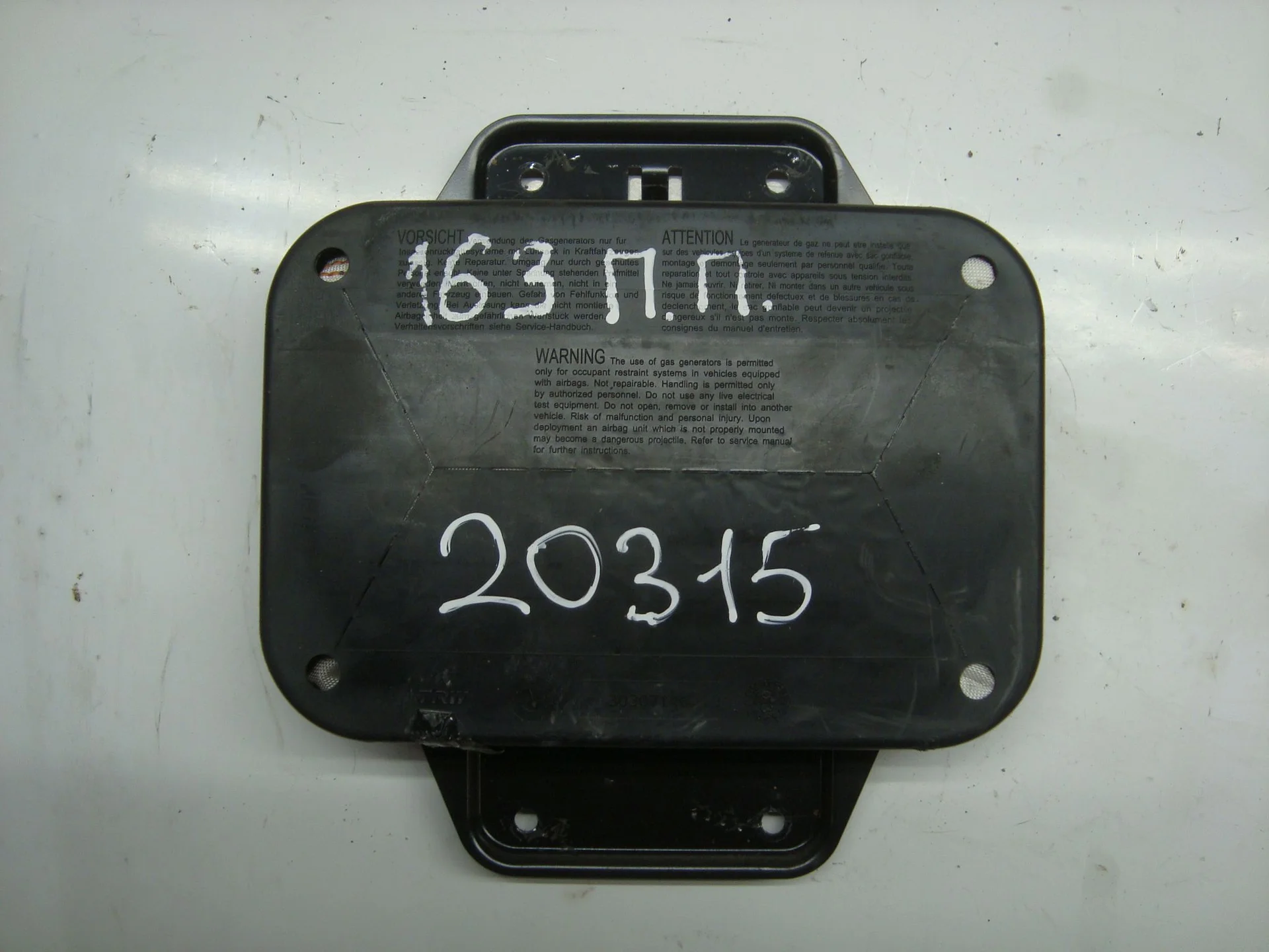 Подушка безопасности передней правой двери Mercedes-Benz W163 112 A1638600605 - изображение 1