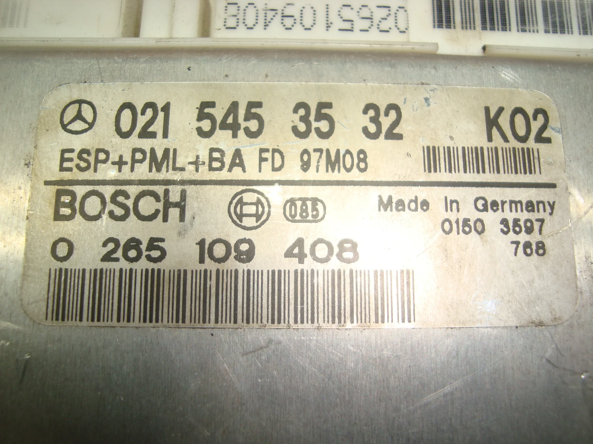 Блок управления ESP Mercedes-Benz W210 112 A0215453532 - миниатюра 2