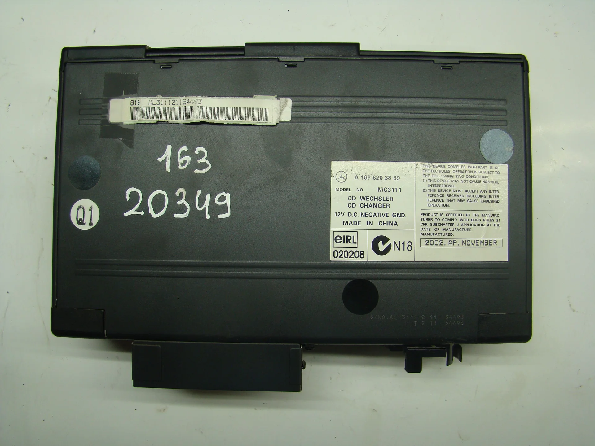 CD-чейнджер Mercedes-Benz W163 112 A1638203889 - изображение 1