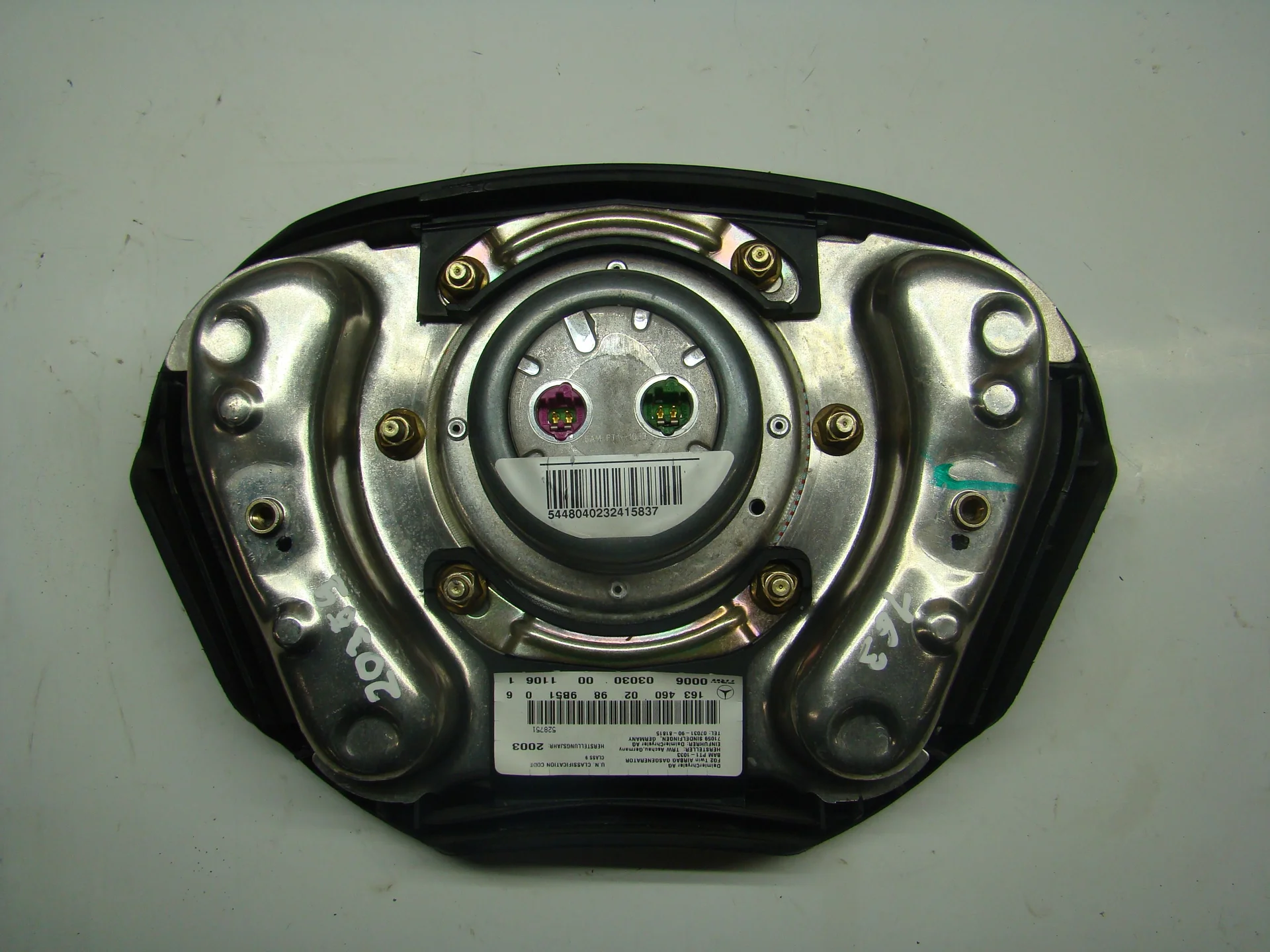 Подушка безопасности в руль Mercedes-Benz W163 112 A1634600298 - миниатюра 2