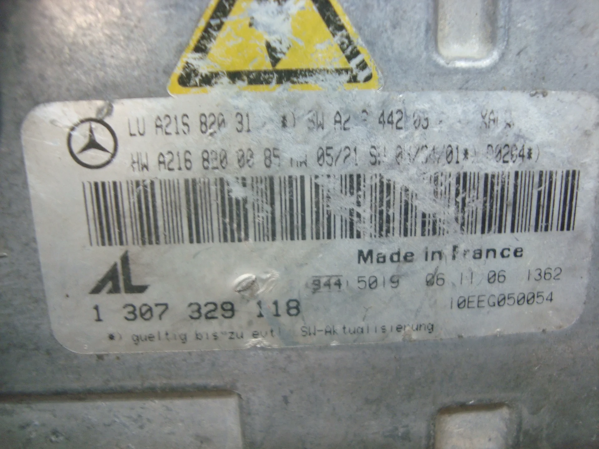 Блок розжига ксенона Mercedes-Benz W216 A2168200085 - миниатюра 3