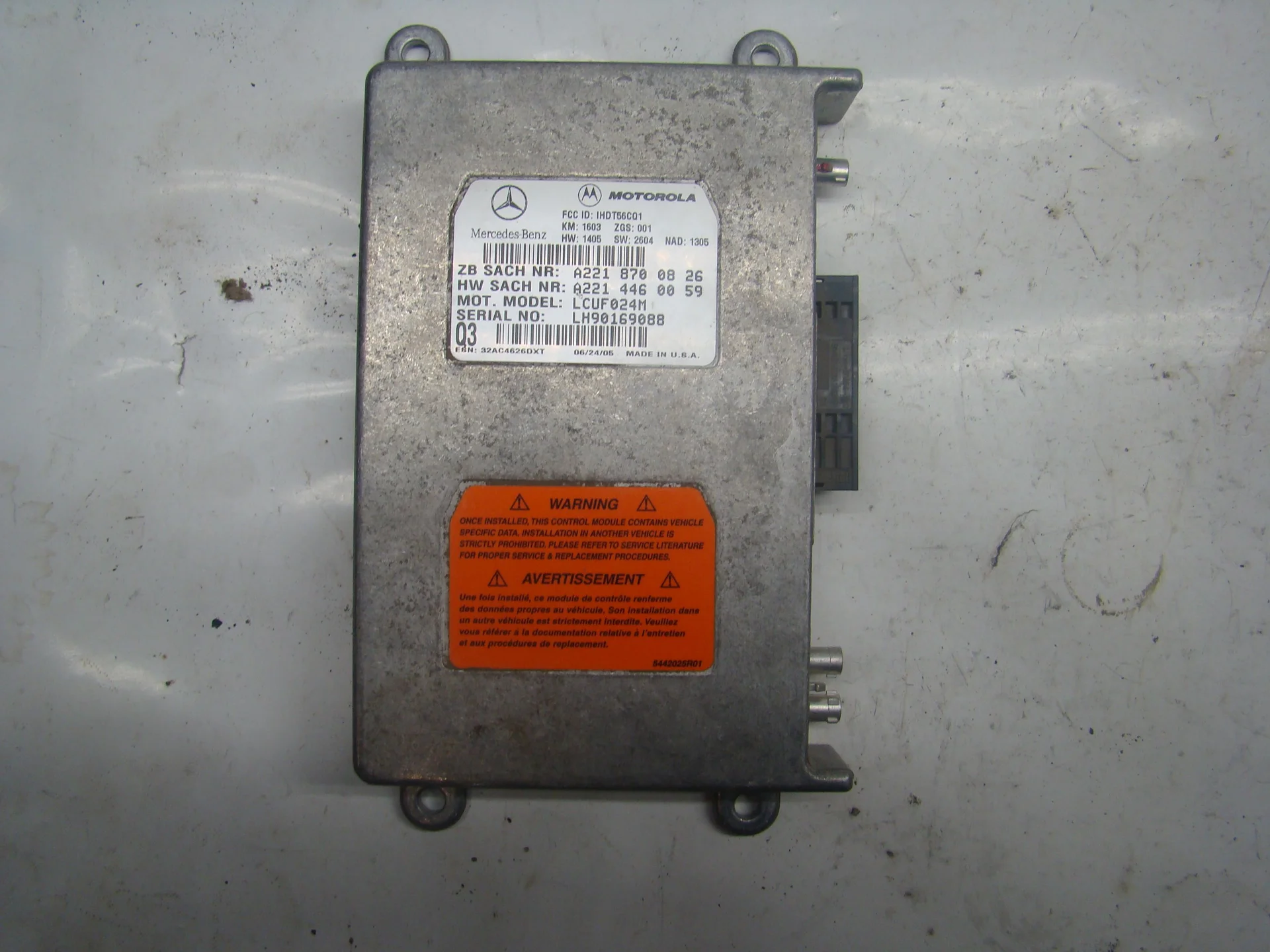 Блок управления телефоном Mercedes-Benz W164 272 A2218700826 - изображение 1