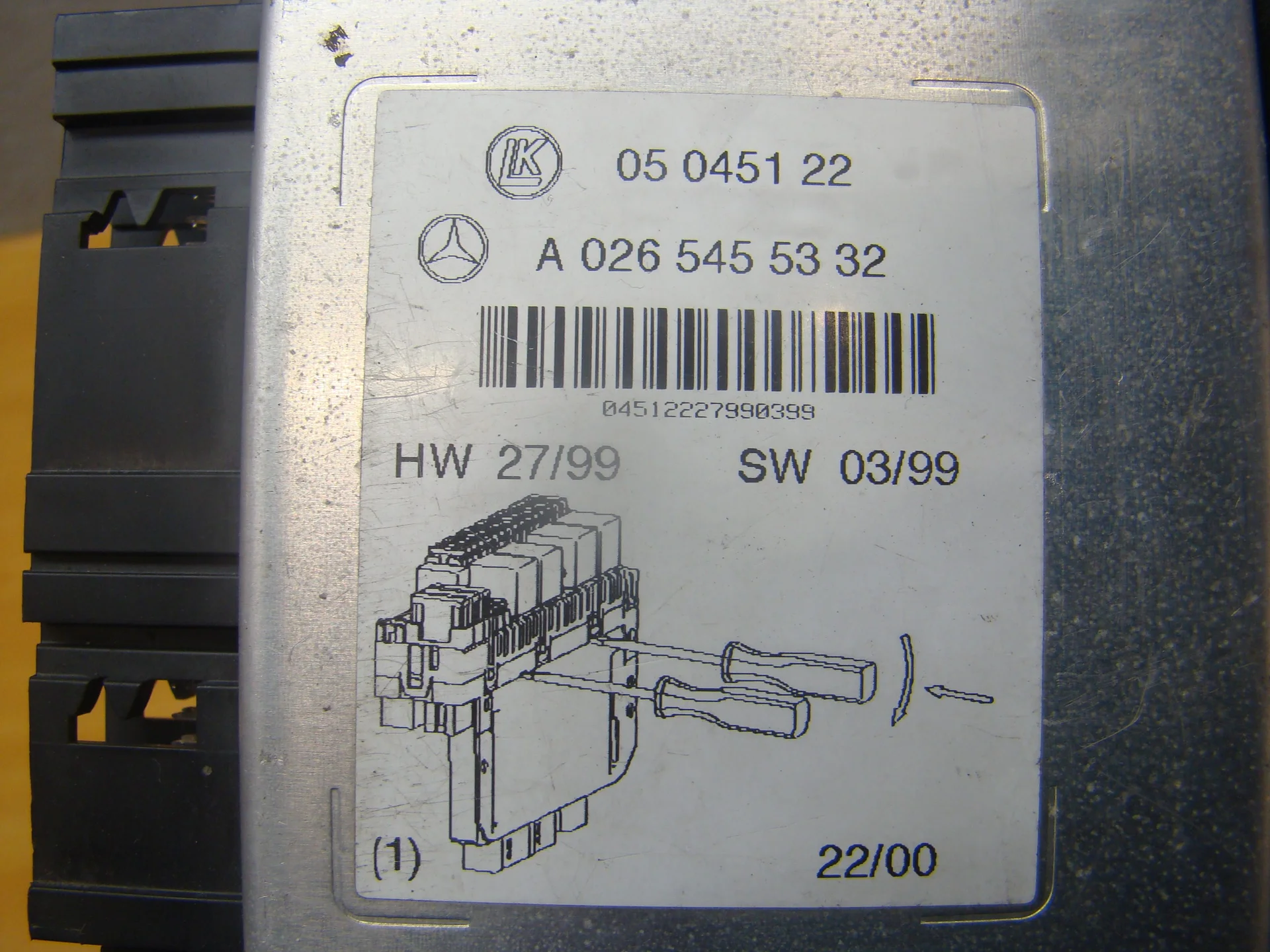 Блок SAM передний Mercedes-Benz W220  A0265455332 - миниатюра 3
