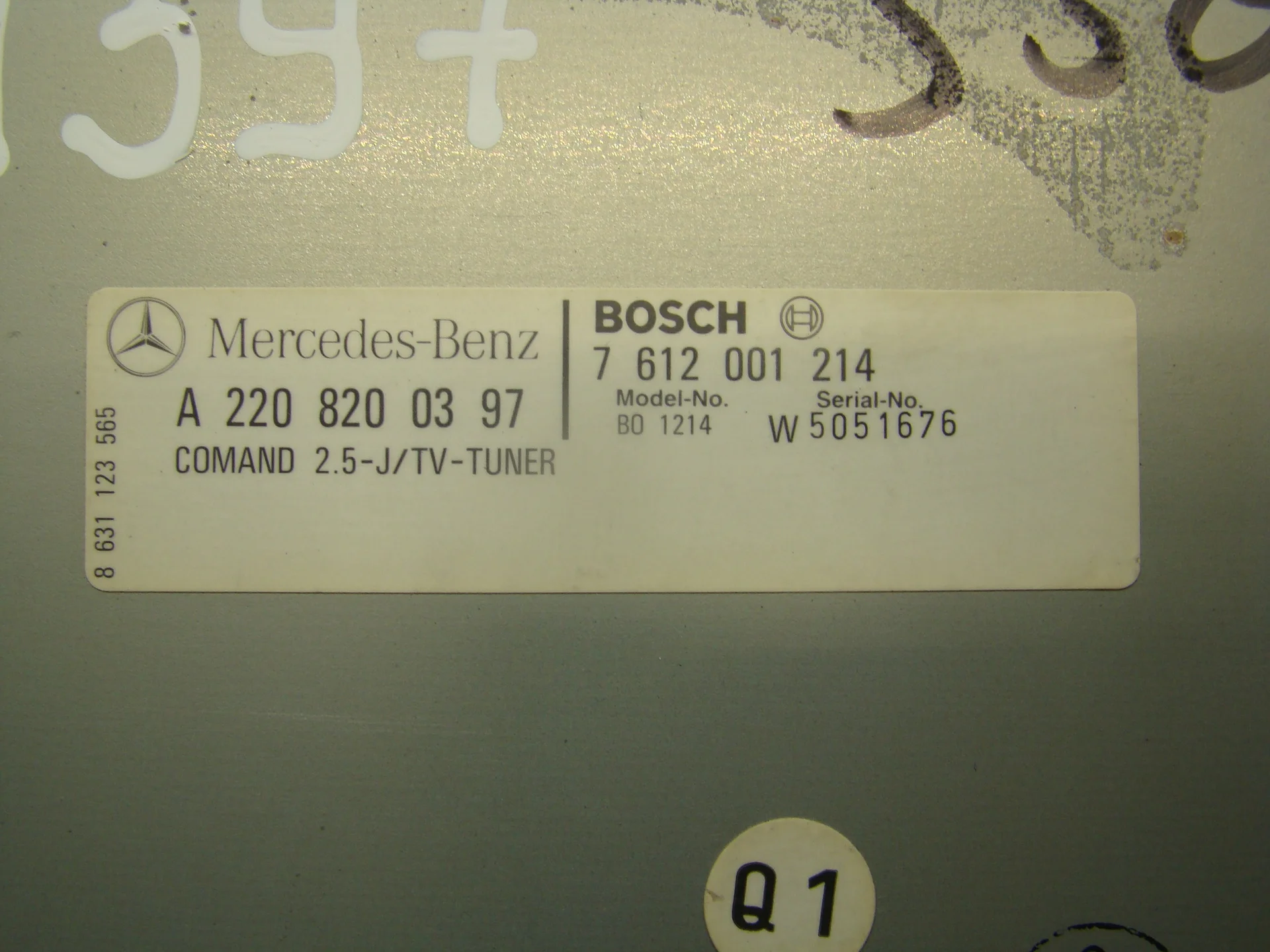 Блок управления ТВ-тюнером Mercedes-Benz W220 A2208200397 - миниатюра 4