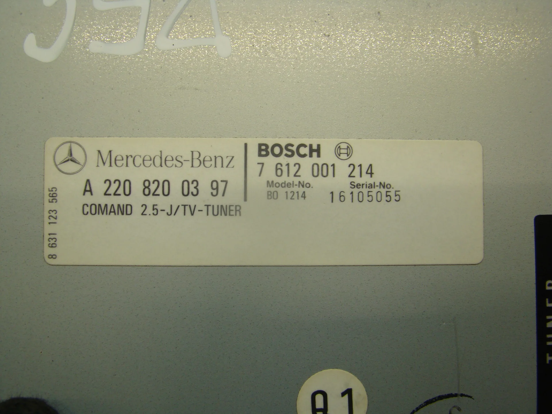 Блок управления ТВ-тюнером Mercedes-Benz W220  A2208200397 - миниатюра 4