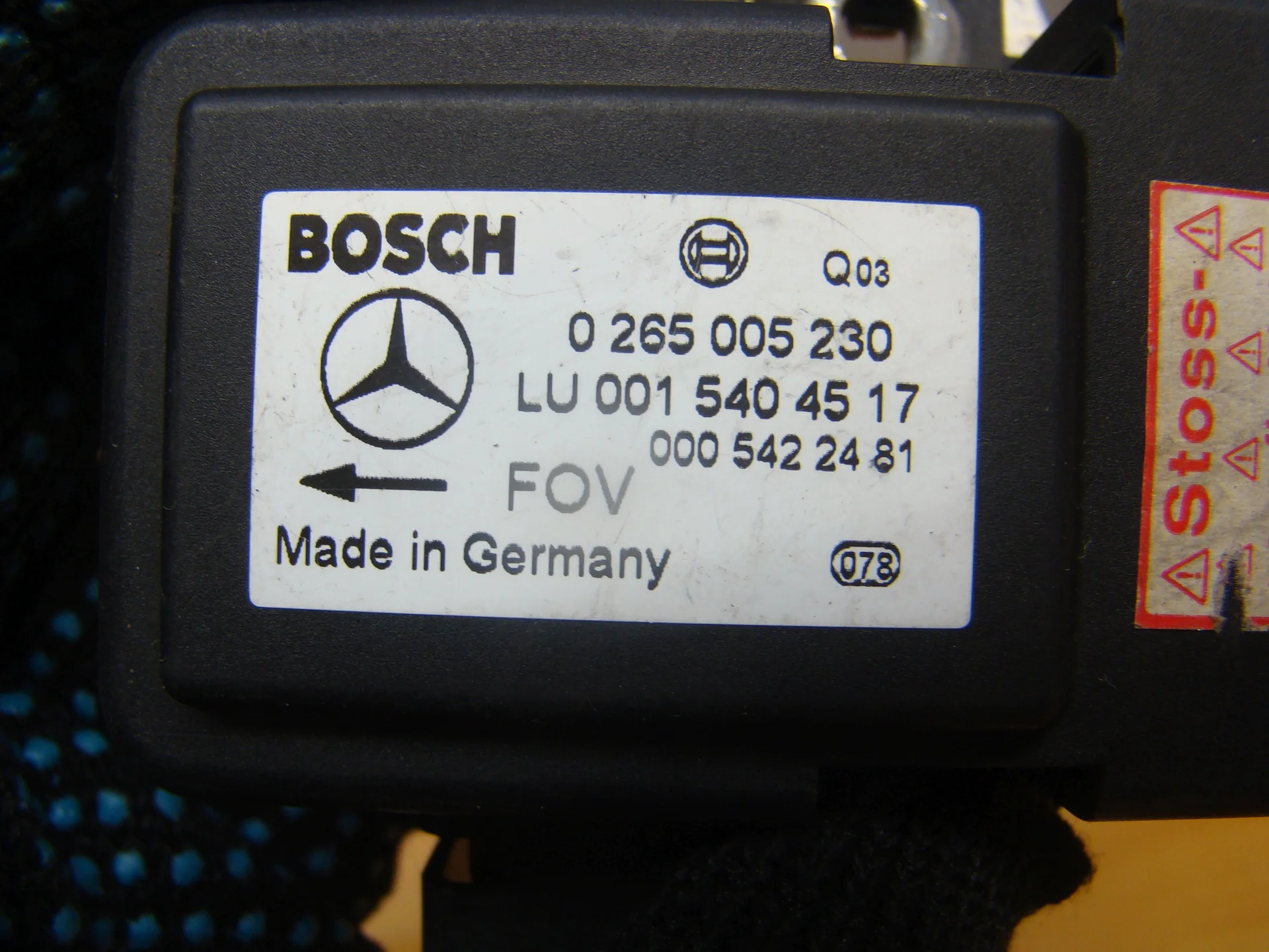 Датчик ускорения Mercedes-Benz W210  A0015404517 - миниатюра 3