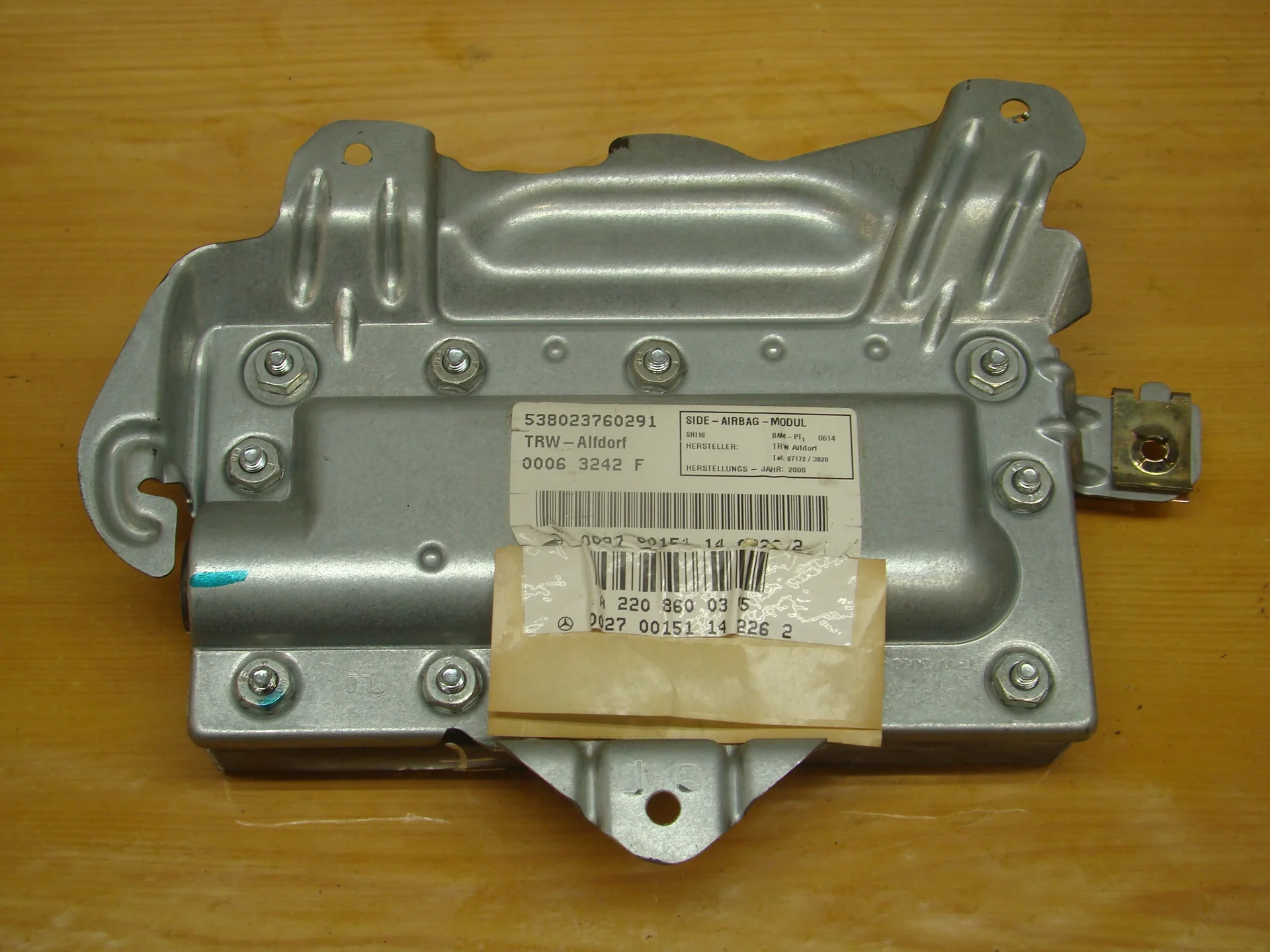 Подушка безопасности передней левой двери Mercedes-Benz W220 A2208600305 - миниатюра 2