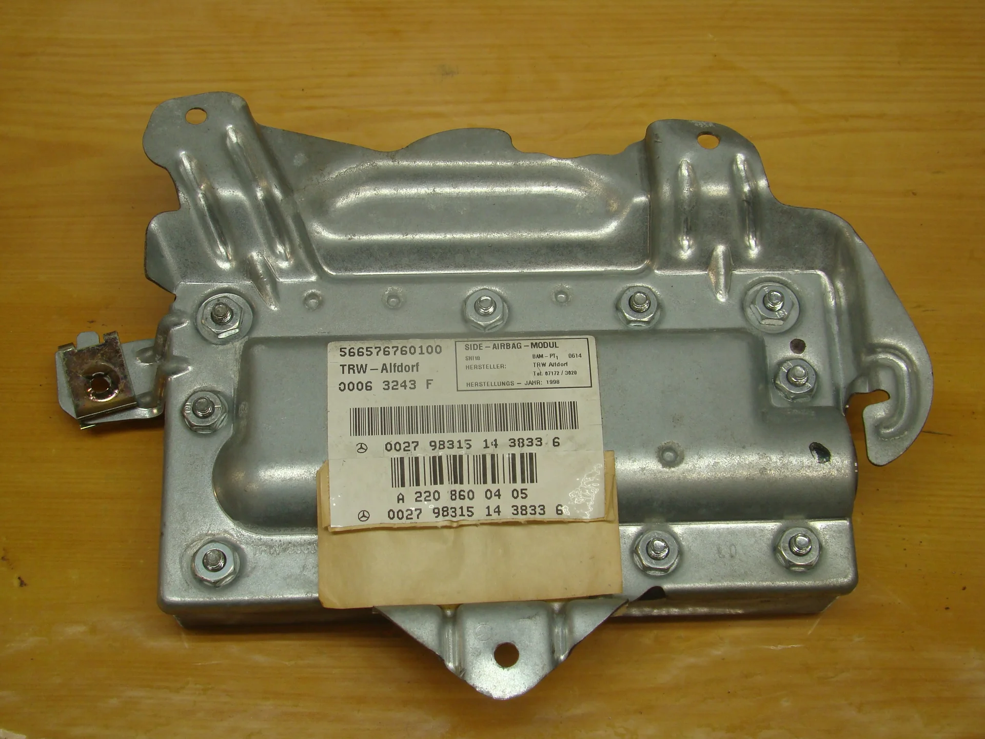 Подушка безопасности передней правой двери Mercedes-Benz W220  A2208600405 - миниатюра 2