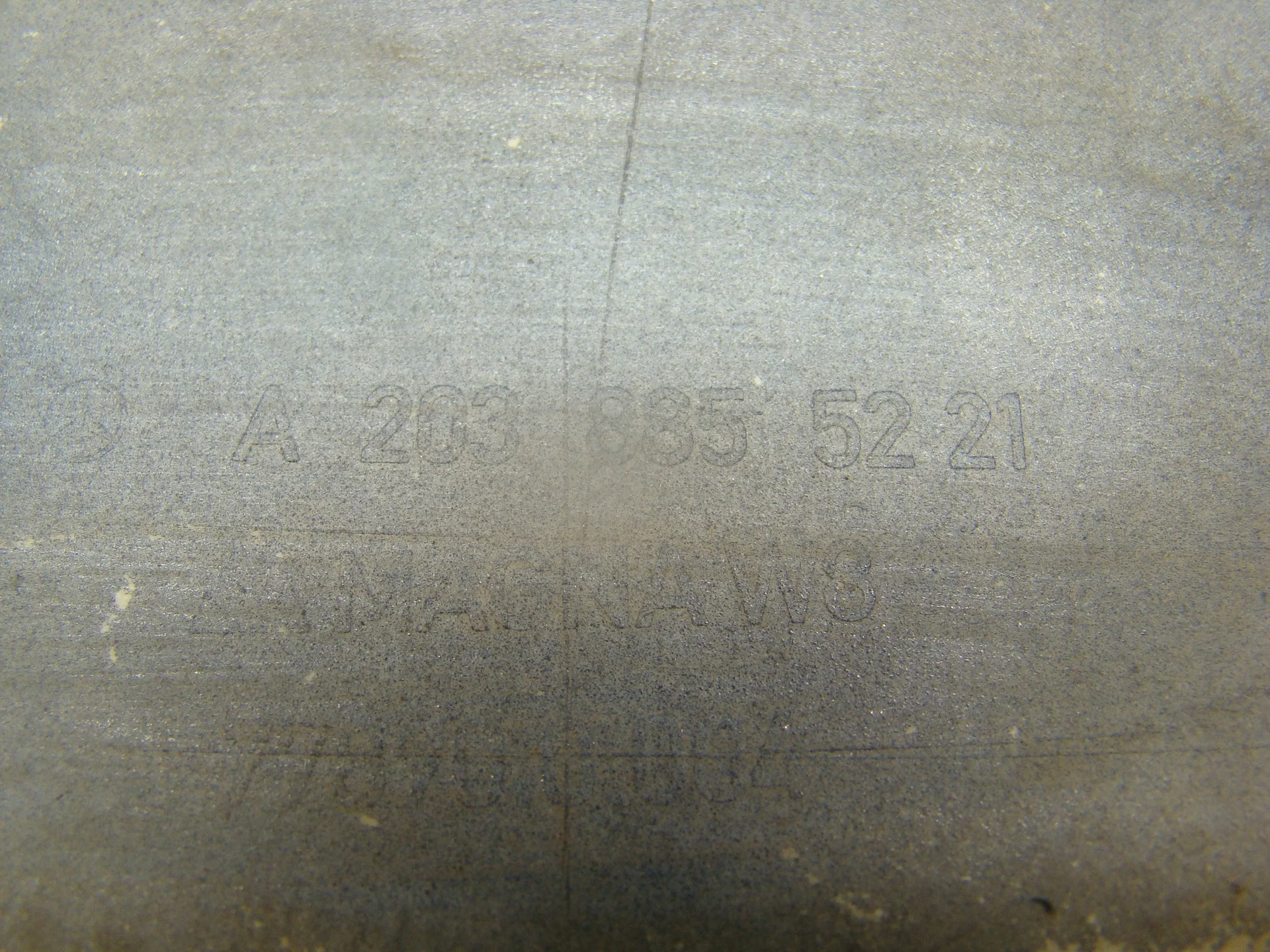 Накладка заднего бампера правая Mercedes-Benz CL203 A2038855221 - миниатюра 5