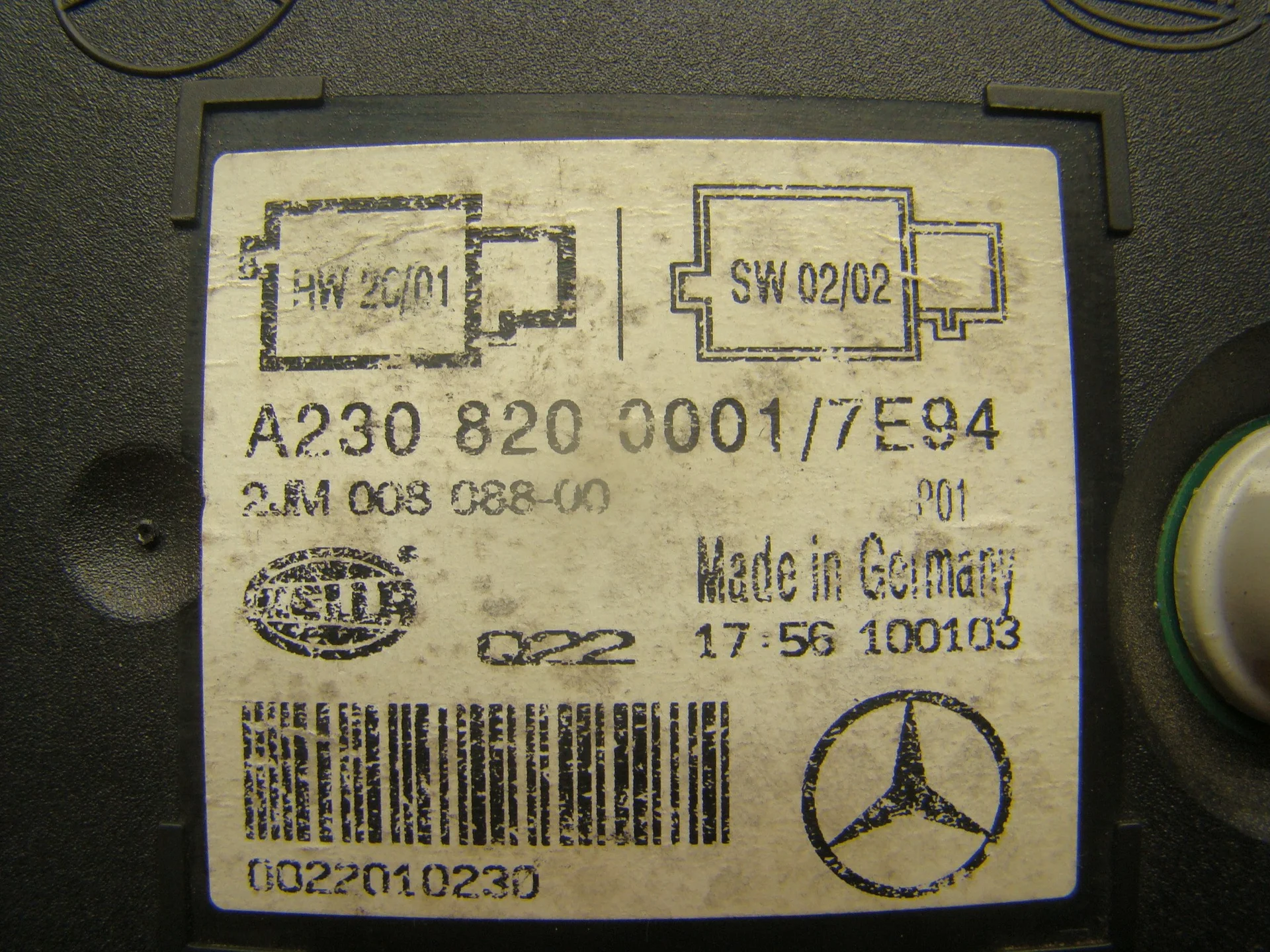 Плафон салонный Mercedes-Benz R230 A2308200001 - миниатюра 6