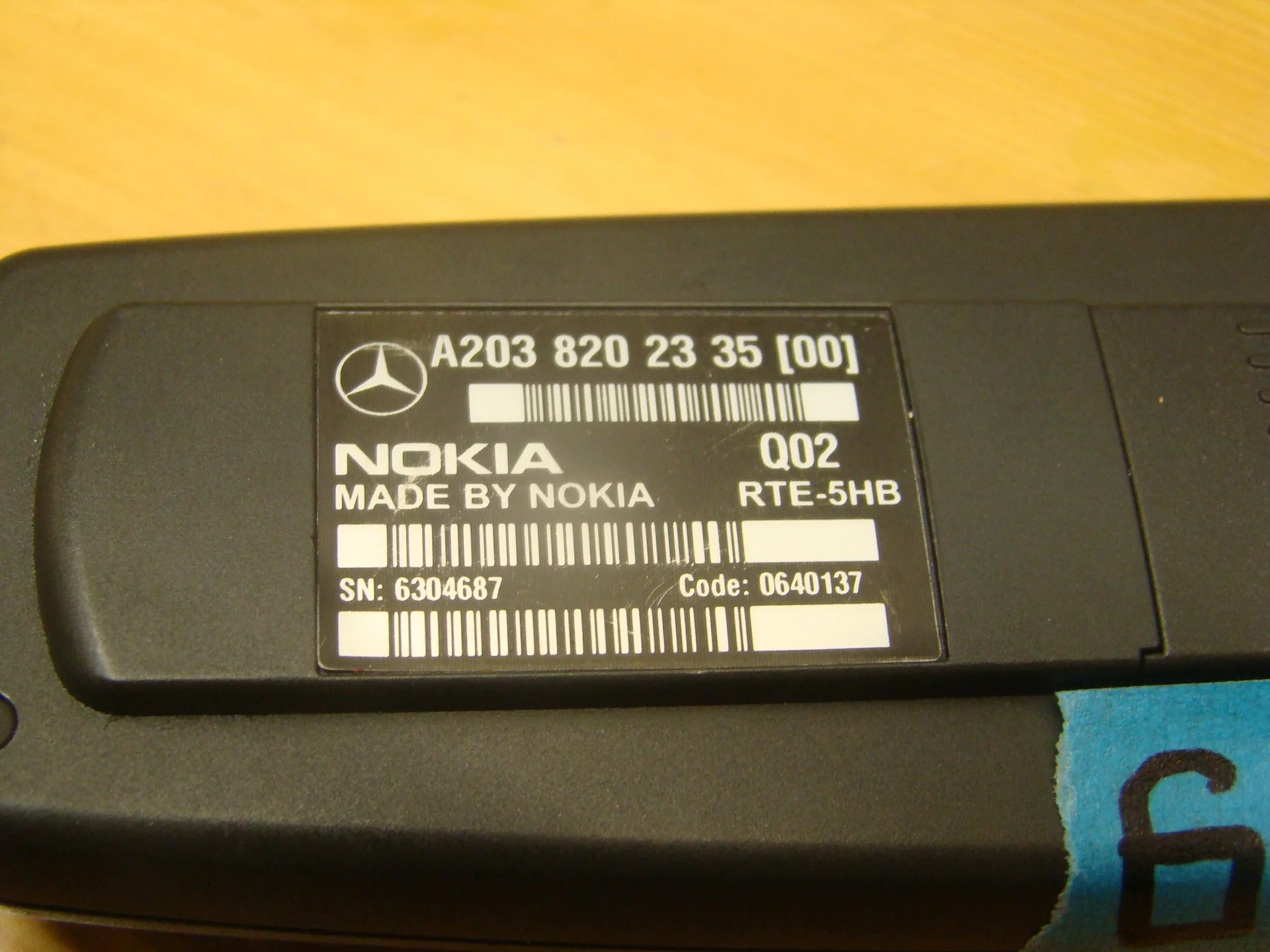 Телефон  Mercedes-Benz W220  A2038202335 - миниатюра 3