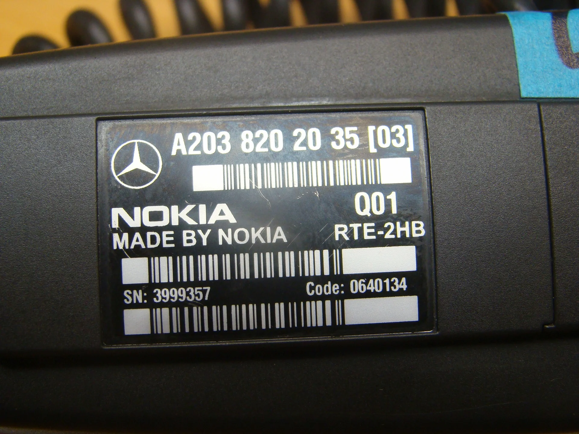 Телефон Mercedes-Benz C215 A2038202035 - миниатюра 3