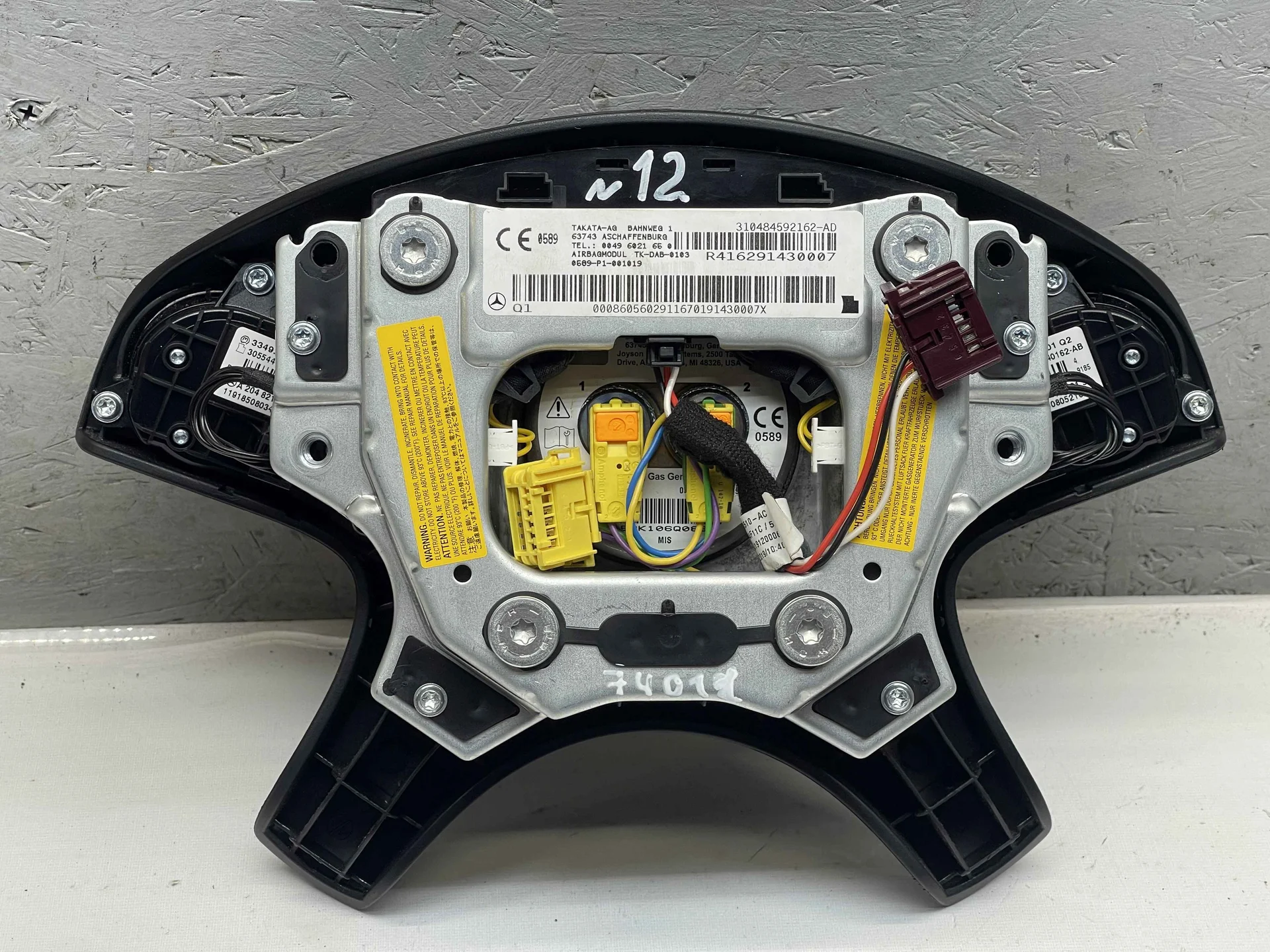 Подушка безопасности в руль Mercedes-Benz W204 271 A0008605602 - миниатюра 5