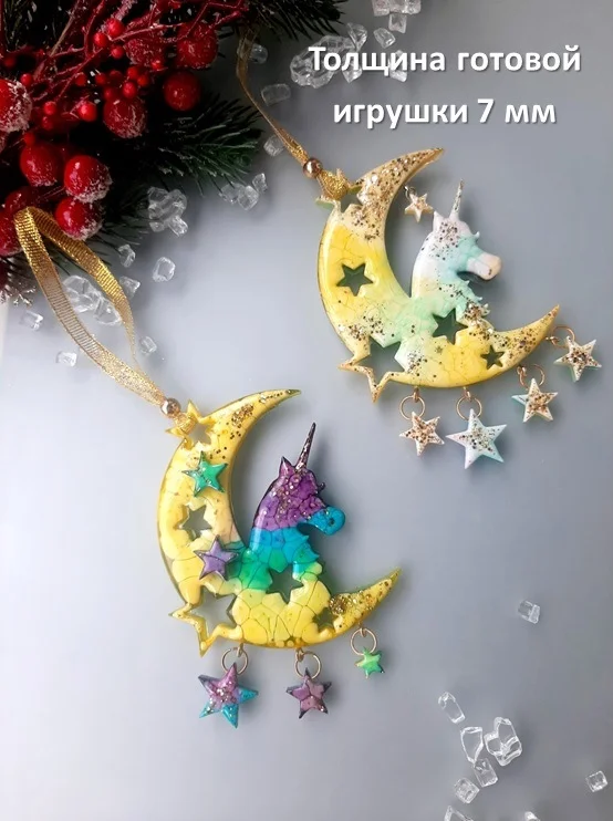 Силиконовый молд для смолы "Единорог" - миниатюра 4