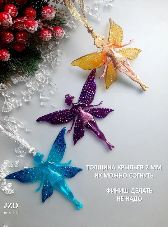 Силиконовый молд для смолы "Фея" - миниатюра 4