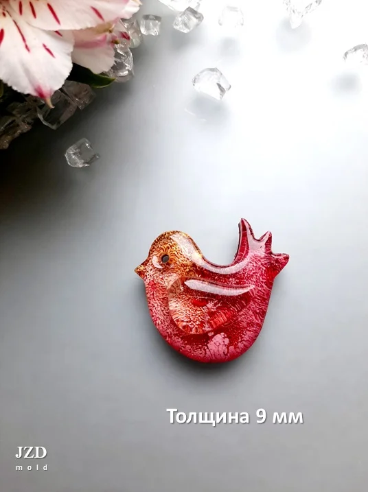 Силиконовый молд «Птички» - миниатюра 5