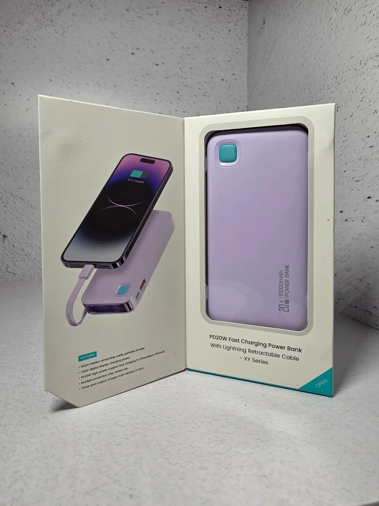 Powerbank usams с Lightning 10000 мАч PD 20W - миниатюра 2
