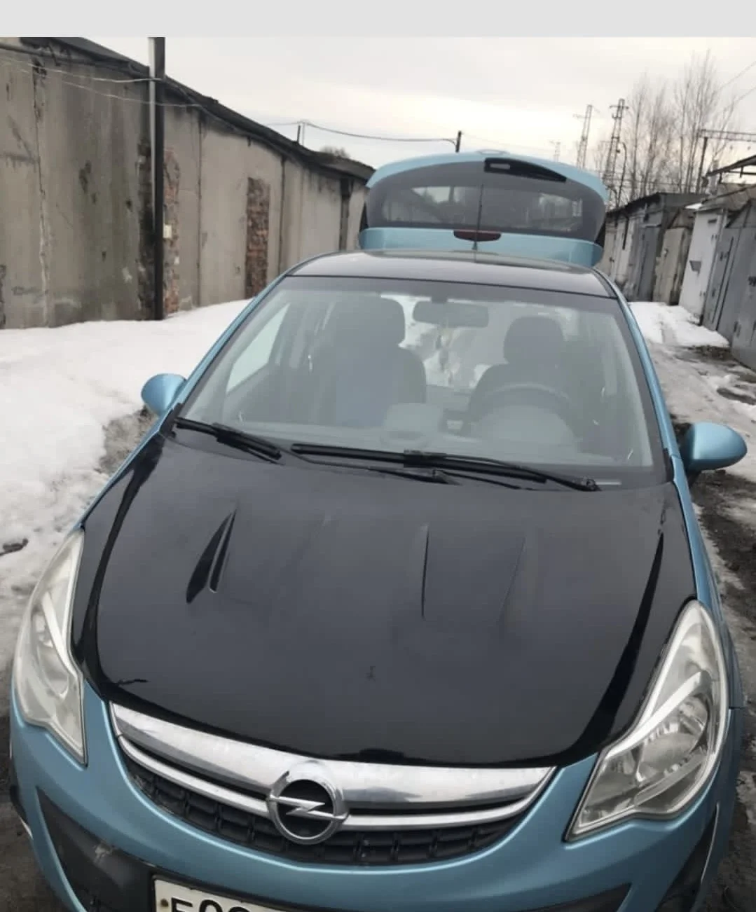 Пластиковый капот opel corsa d - миниатюра 2