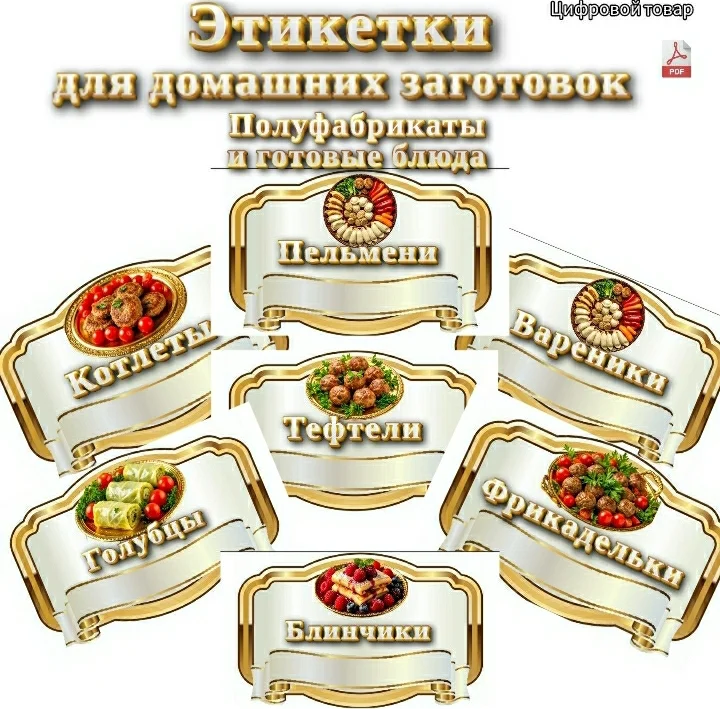 Этикетки для консервации, домашних заготовок - миниатюра 2