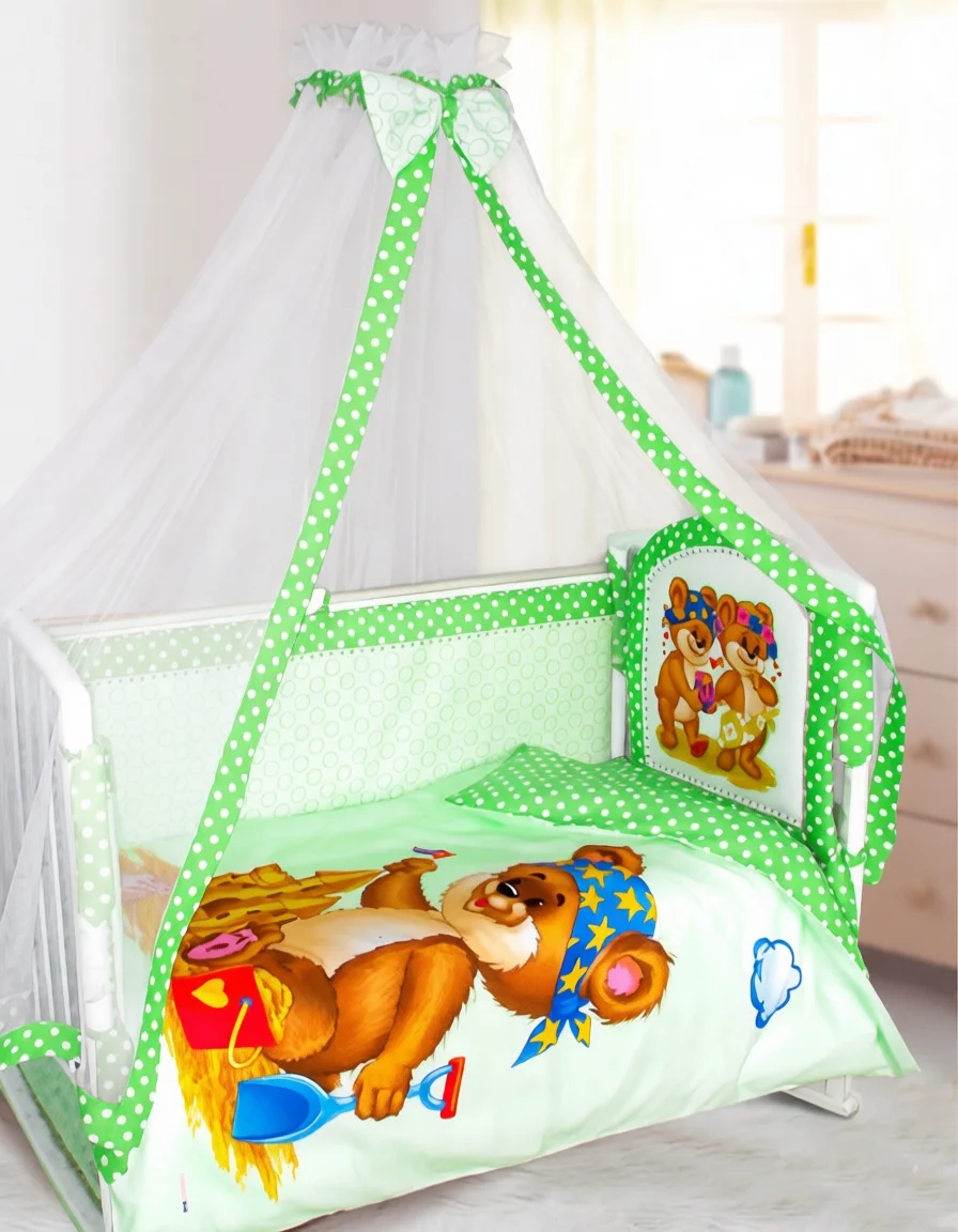 Комплект в детскую кроватку Kids Comfort Maxi Пляж 7 предметов - изображение 1
