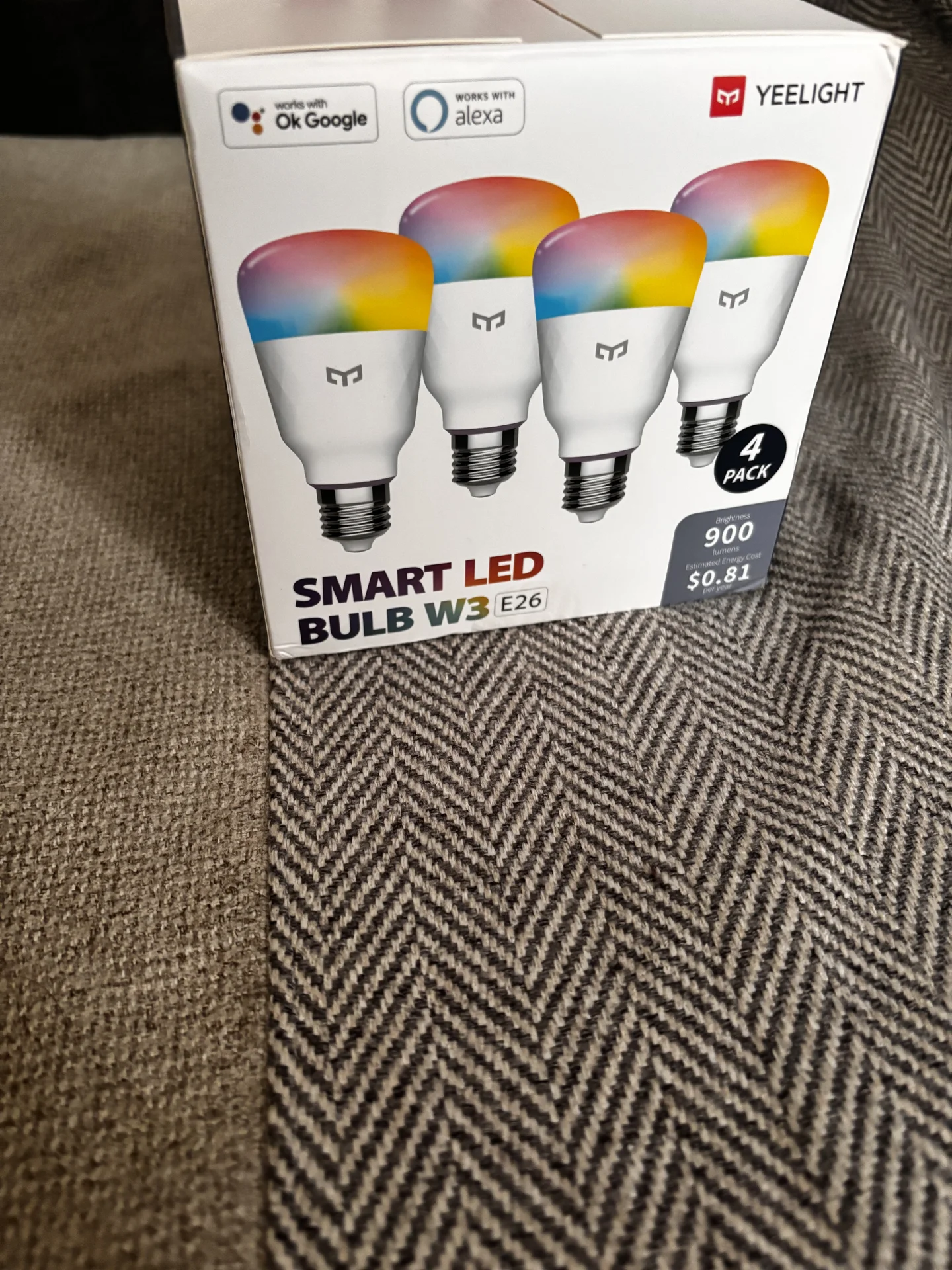 Yeelight Умная LED лампа W3 Multicolor, 8 Вт, 4 шт - миниатюра 4