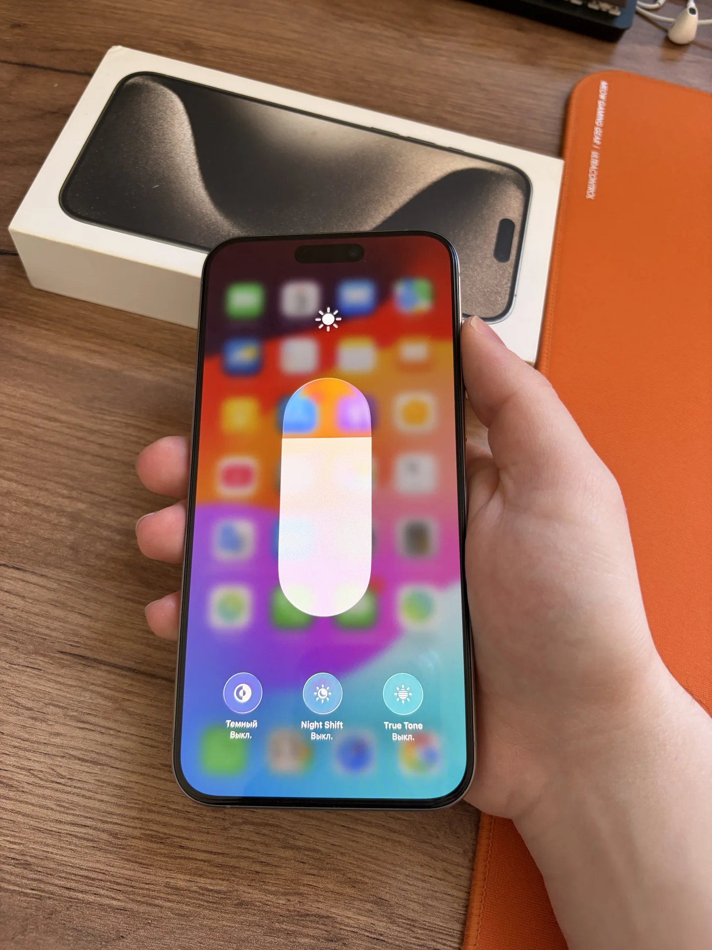 iPhone 15 pro max 256gb Natural Titanium - миниатюра 7