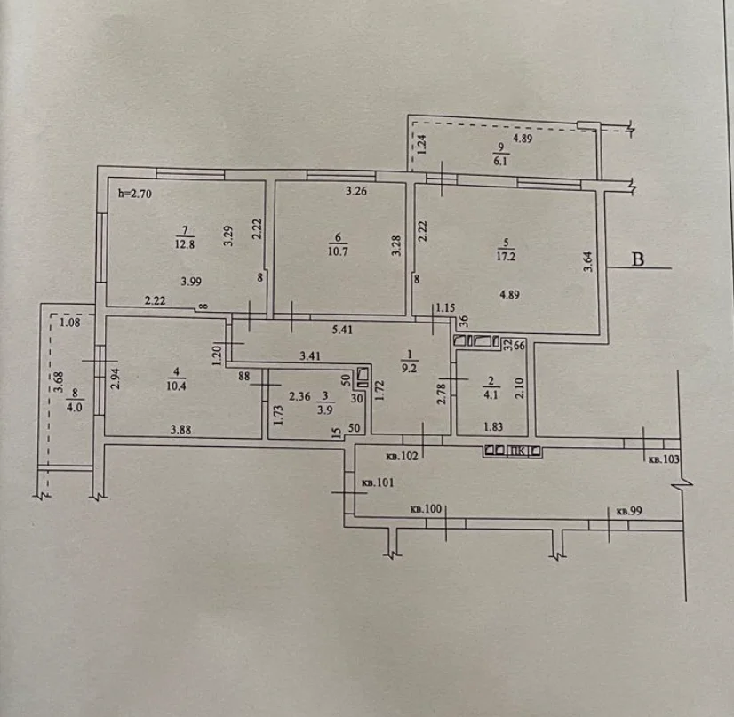 3-х комнатная жк Флора (ФЗ-214). - миниатюра 5