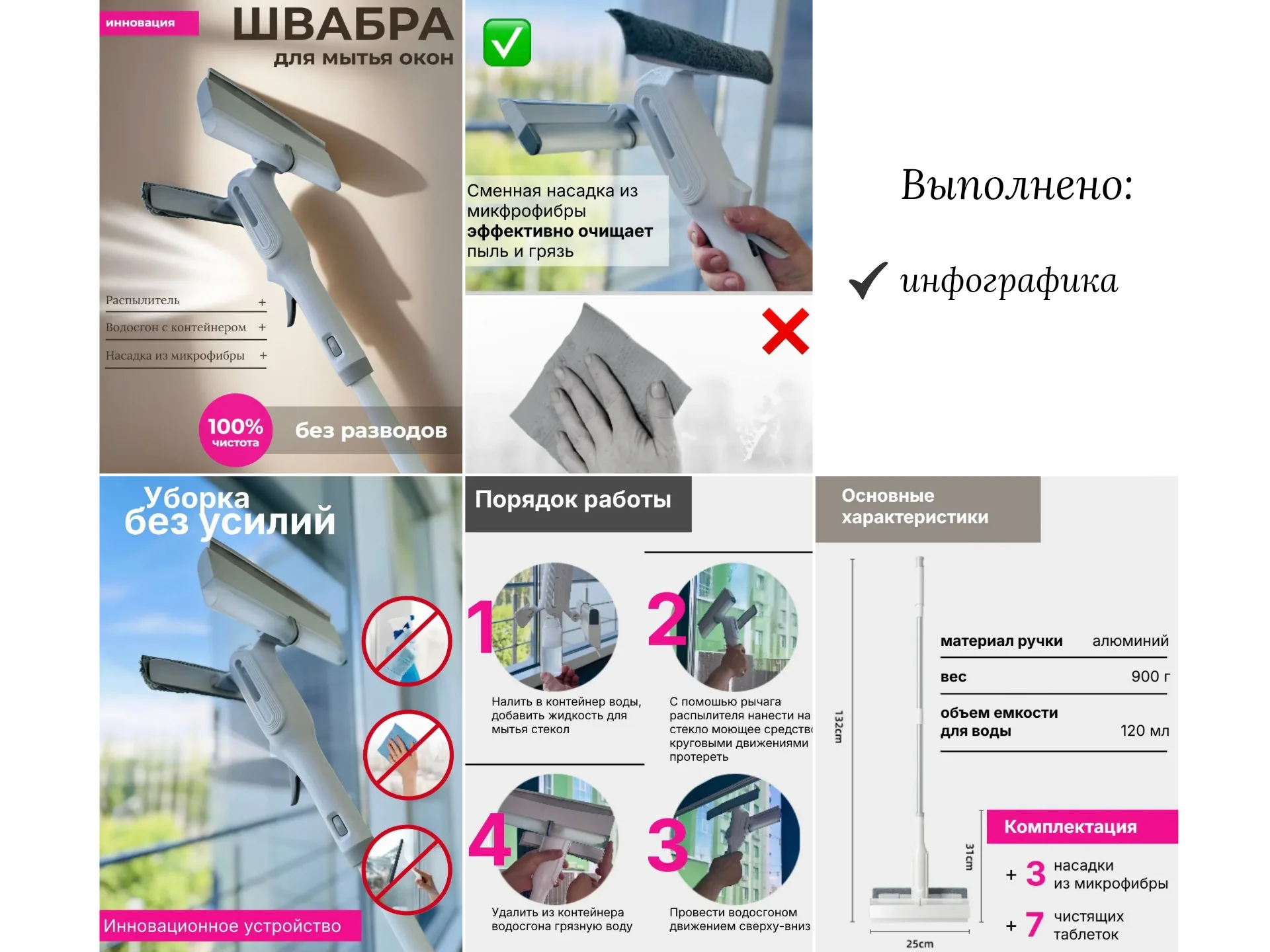 Инфографика для маркетплейсов, нейрофотосессия - миниатюра 5