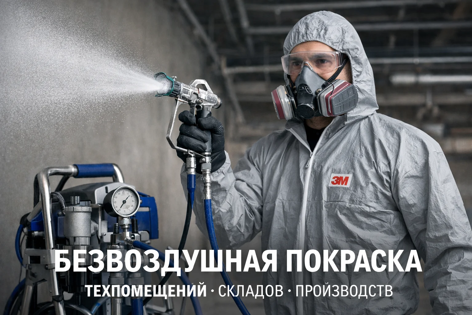 Покраска безвоздушным аппаратом - изображение 1