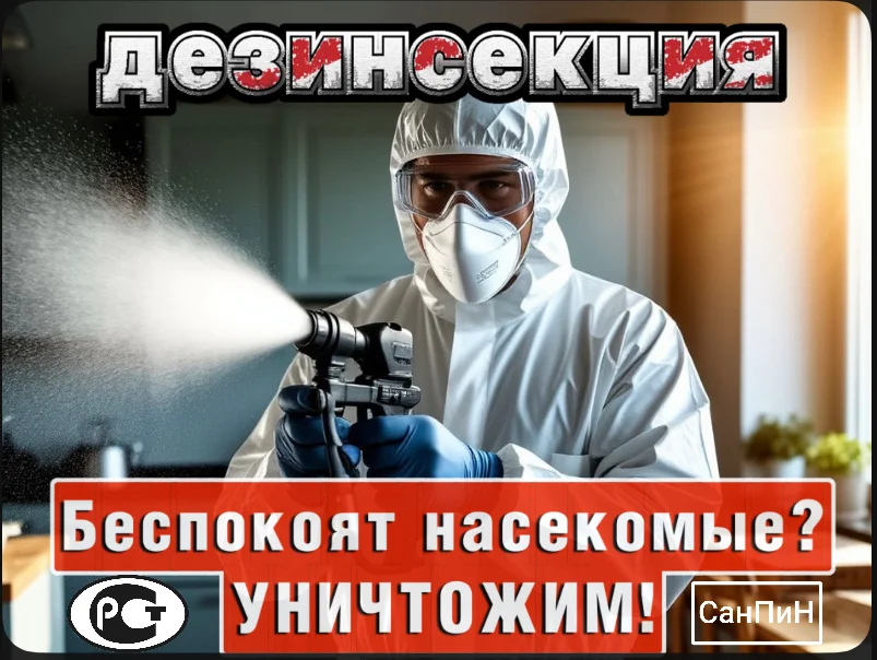 Уничтожение тараканов, клопов. Дезинсекция - миниатюра 2
