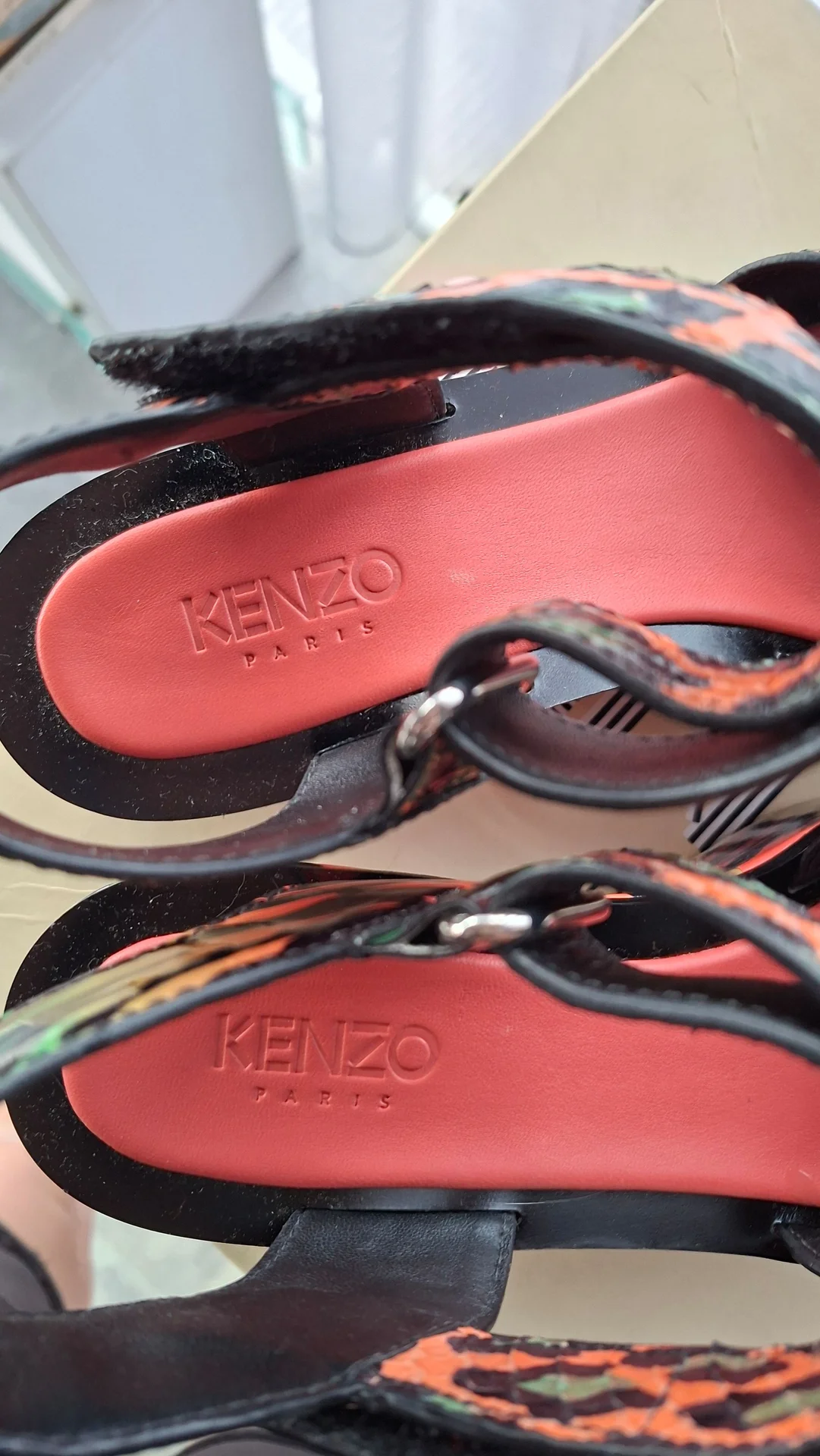 Оригинальные босоножки "Kenzo"  на платформе - миниатюра 6
