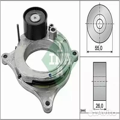 Натяжитель ремня BMW 318i-340i F30 7/15, 740i G11 534059810 INA 534059810 - изображение 1