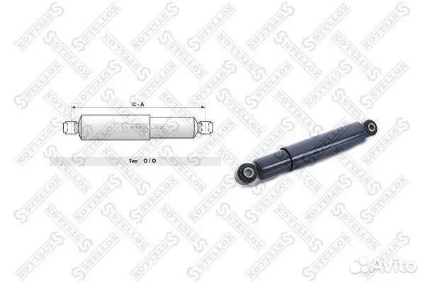 Амортизатор подвески задний Stellox 8704832SX (RVI AE430 пневмоподв) - изображение 1