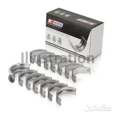 Вкладыши двигателя коренные BMW E90/E81/E60 2.5-3. King MB7776SI025 - изображение 1