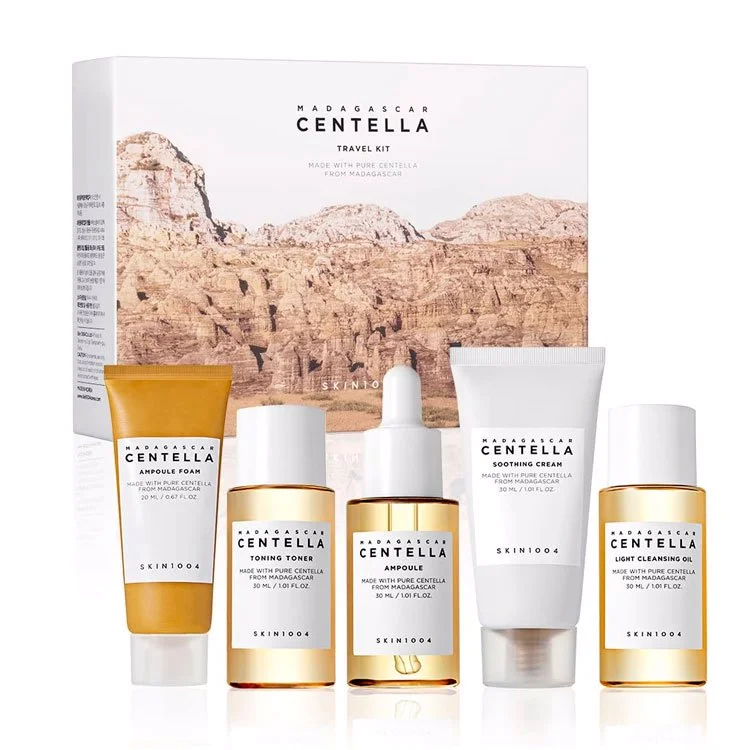Skin1004 madagascar centella TRAVEL KIT (30ml + 20ml + 30ml + 30ml + 30ml) - изображение 1
