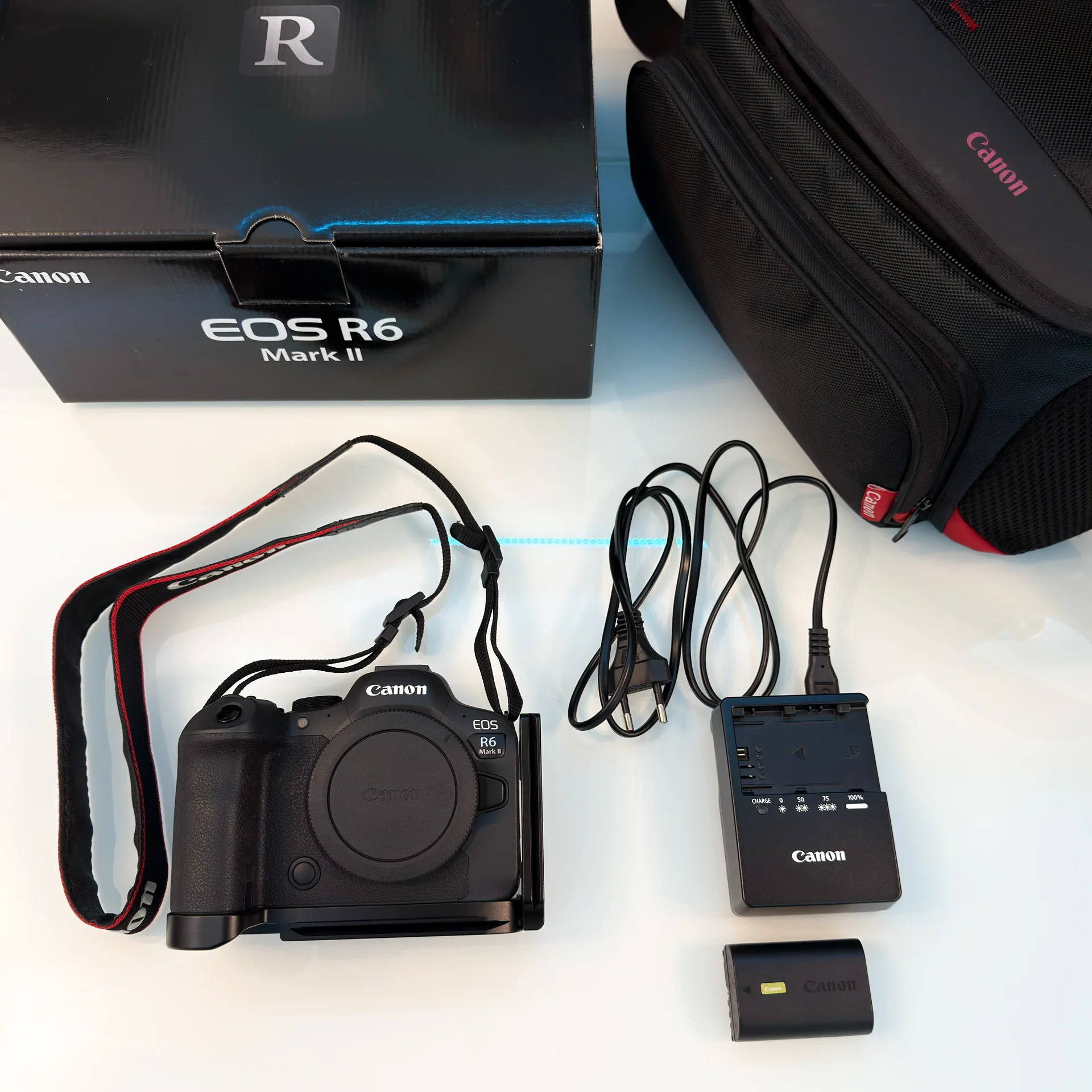 Canon EOS R6 mark lI+зарадяный блок+карты+сумка - миниатюра 2