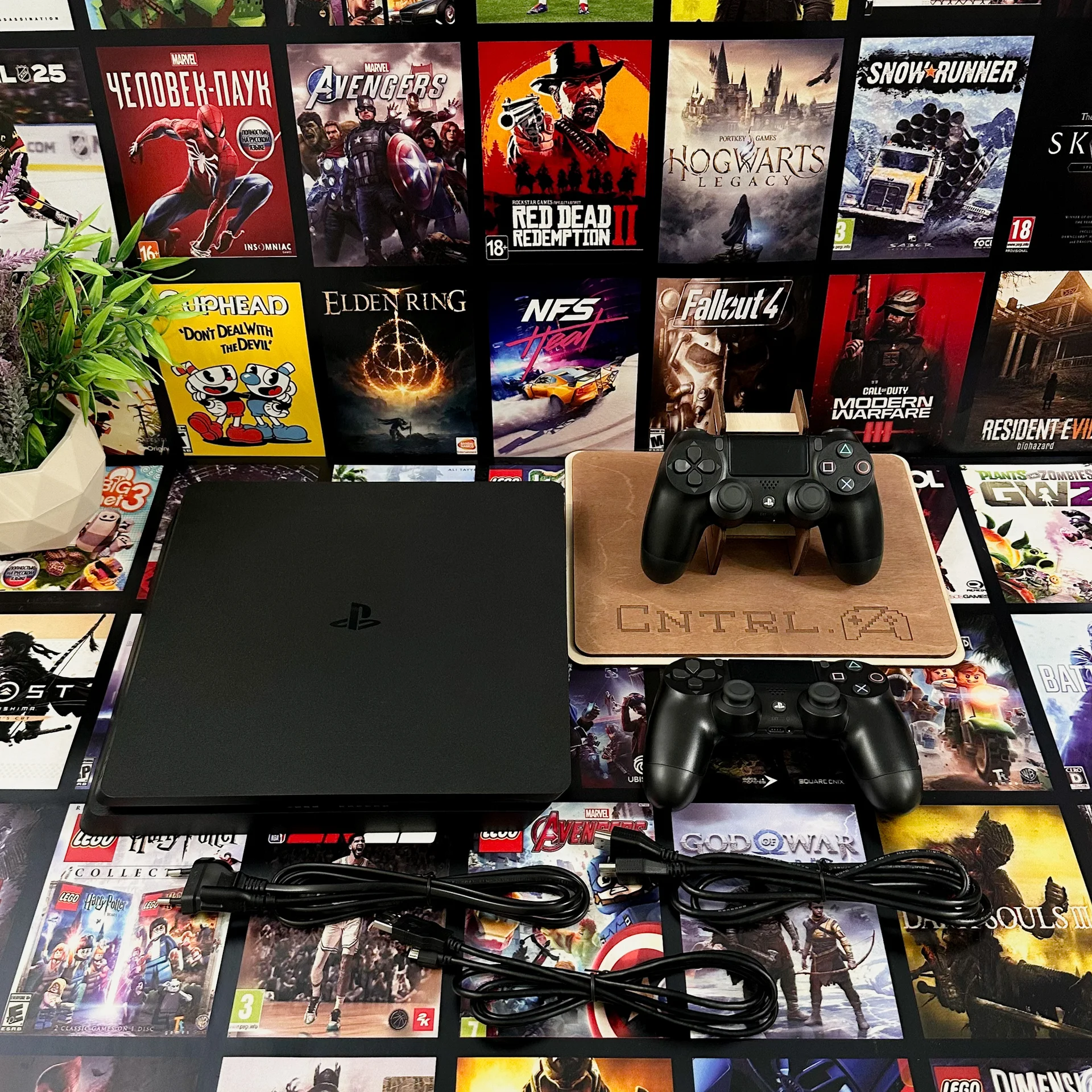 Sony PlayStation 4 Slim 1tb Прошитая 2 геймпада - миниатюра 2