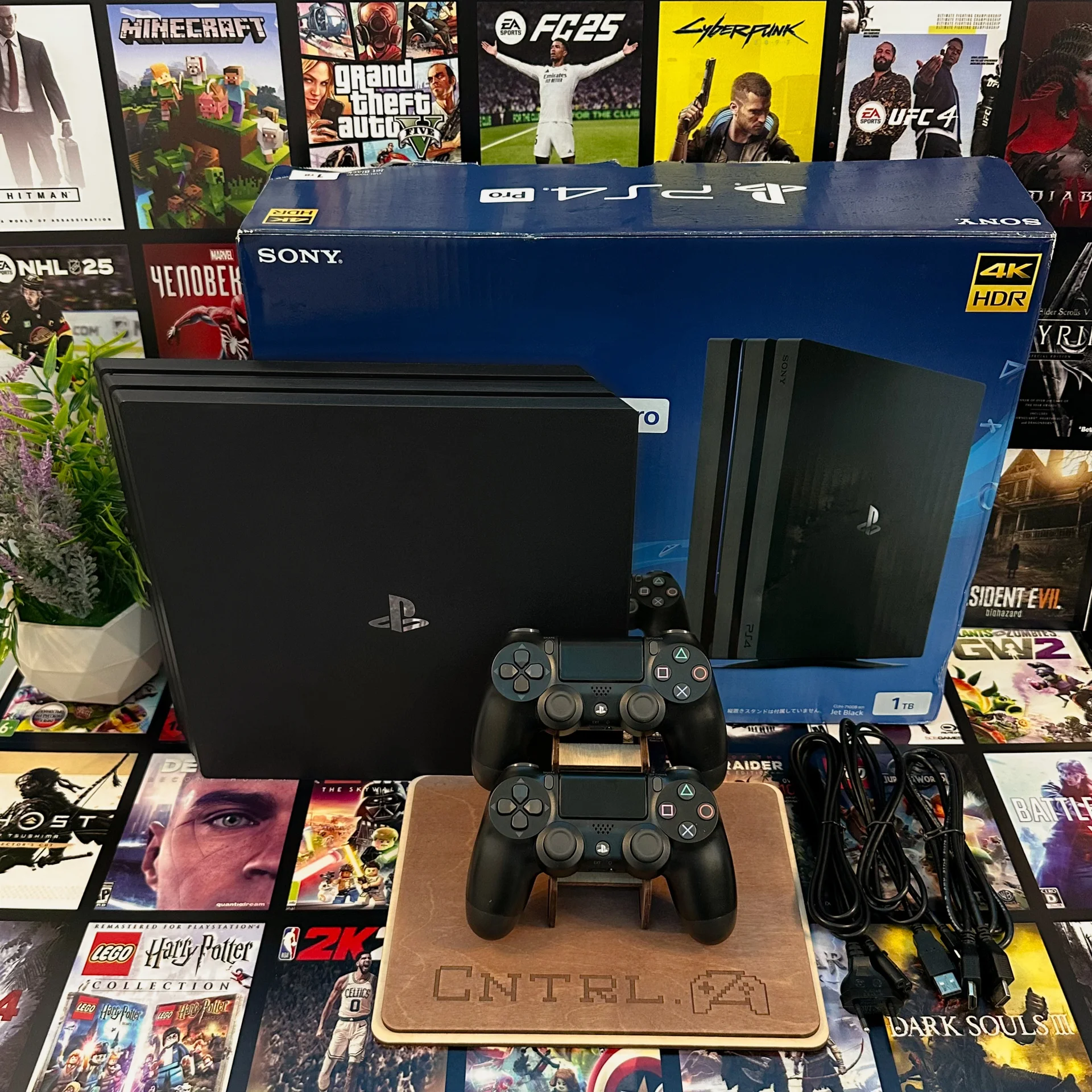 Sony Playstation 4 Pro 1000 гб 170 игр 2 джойстика - миниатюра 4
