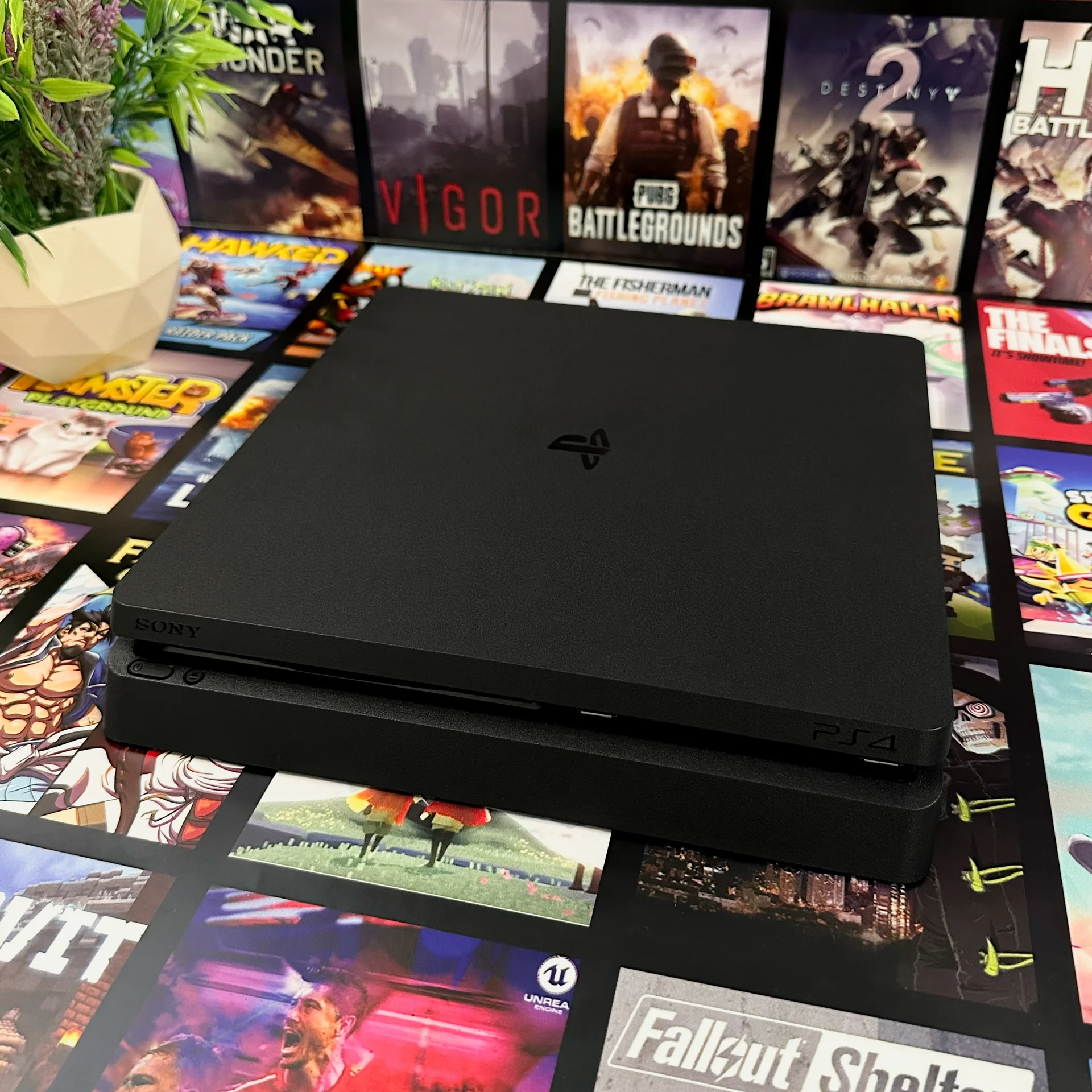 Sony playstation 4 Slim 500gb прошитая 2джойстика - миниатюра 8