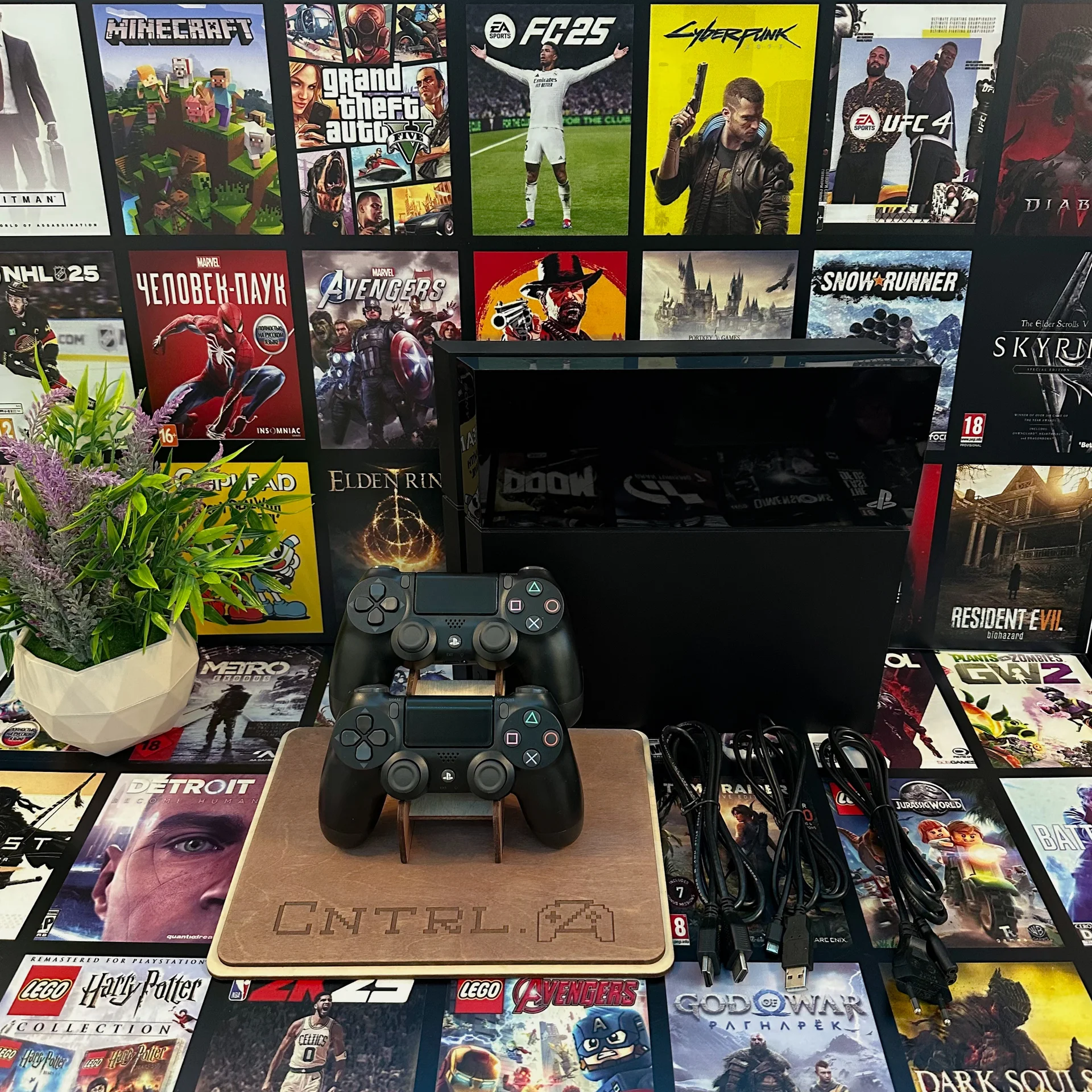 Sony PlayStation 4 500 гб Прошитая 2 джойстика - миниатюра 4
