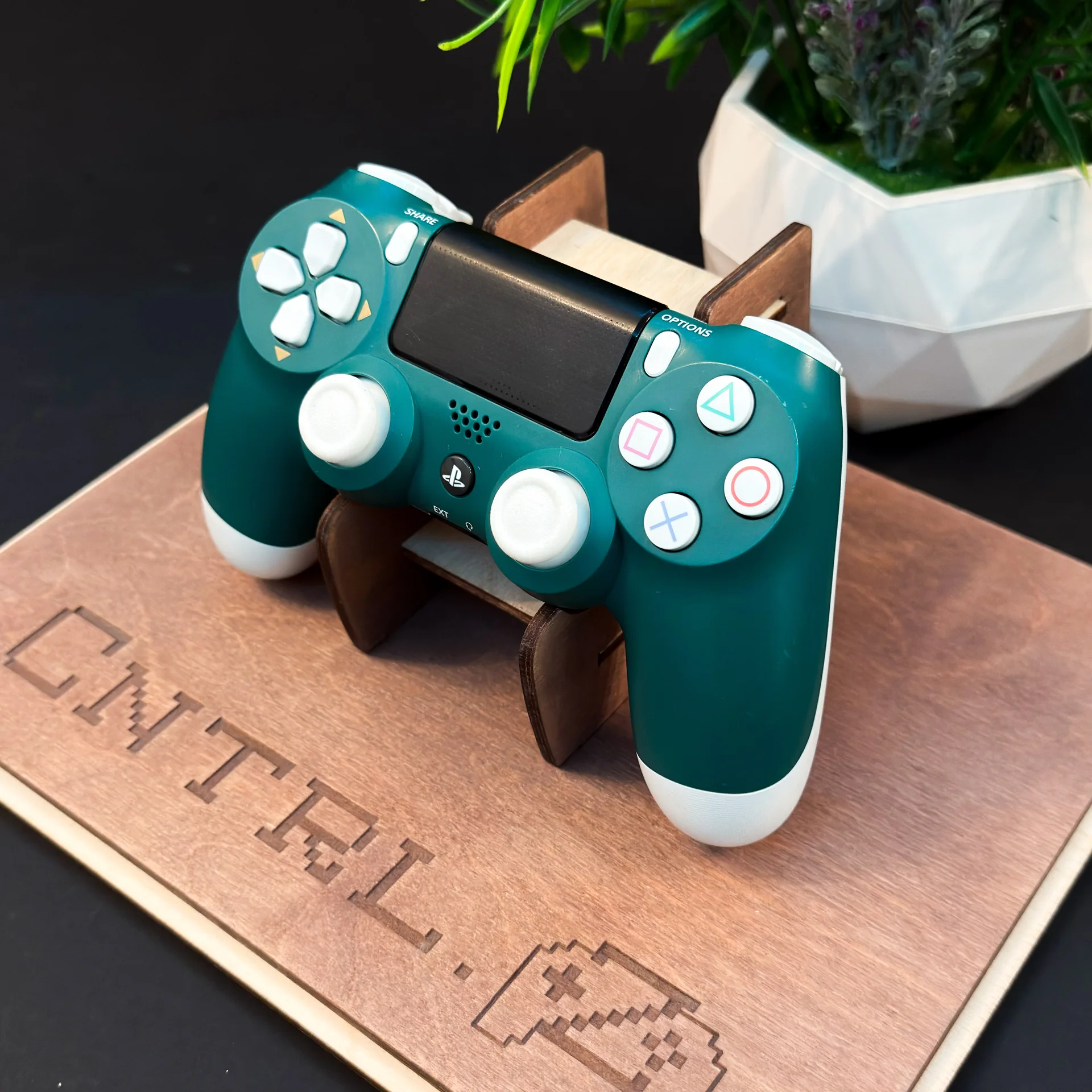 Оригинальный геймпад Sony PS4 V2 Alpine Green - миниатюра 4