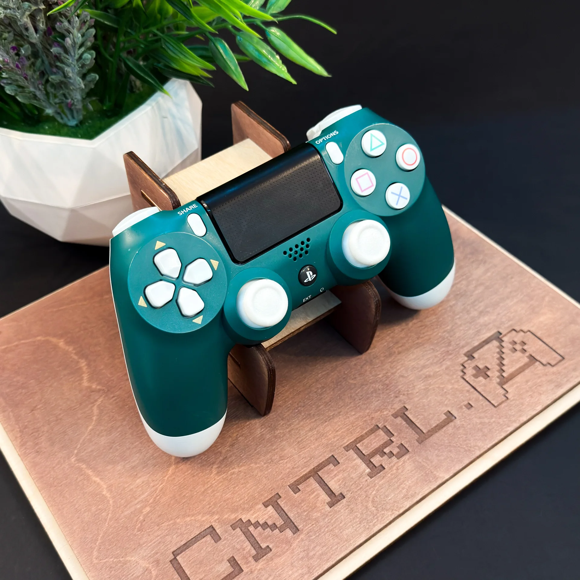 Оригинальный геймпад Sony PS4 V2 Alpine Green - миниатюра 6
