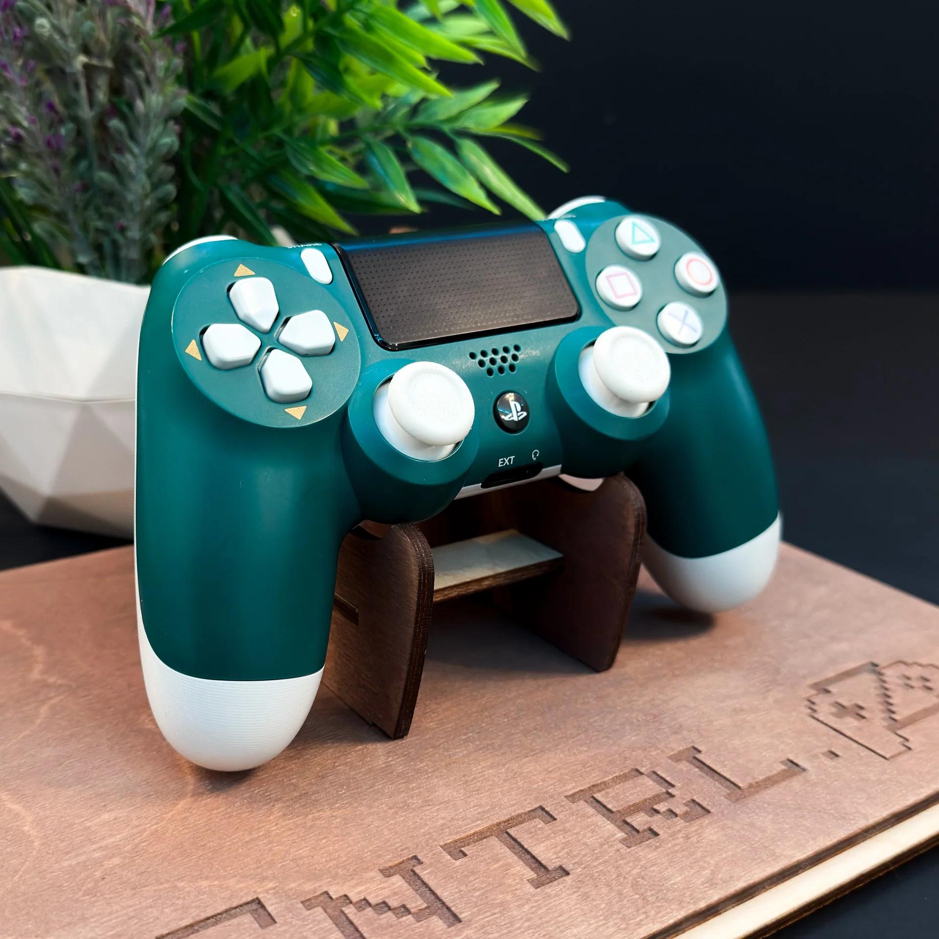 Оригинальный геймпад Sony PS4 V2 Alpine Green - миниатюра 7