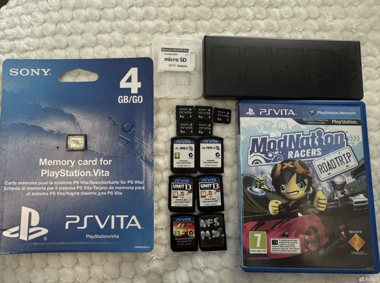 7 картриджей и 6 карт памяти ps vita одним лотом - миниатюра 2