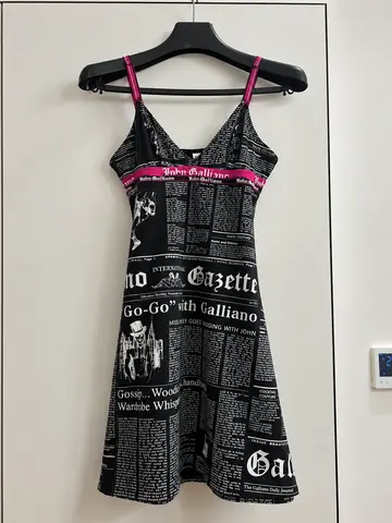 Платье galliano газетный принт оригинал