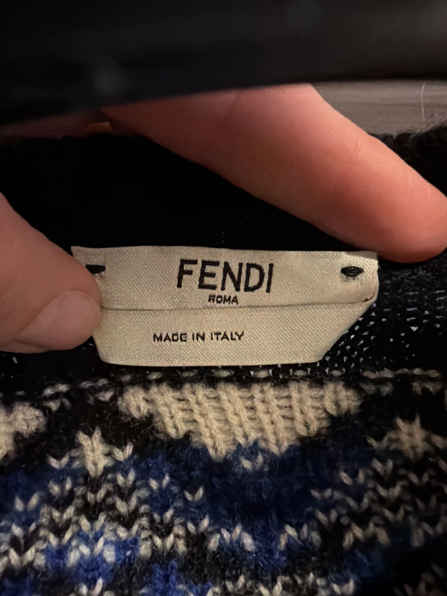 Джемпер Fendi s шерсть кашемир оригинал - миниатюра 3