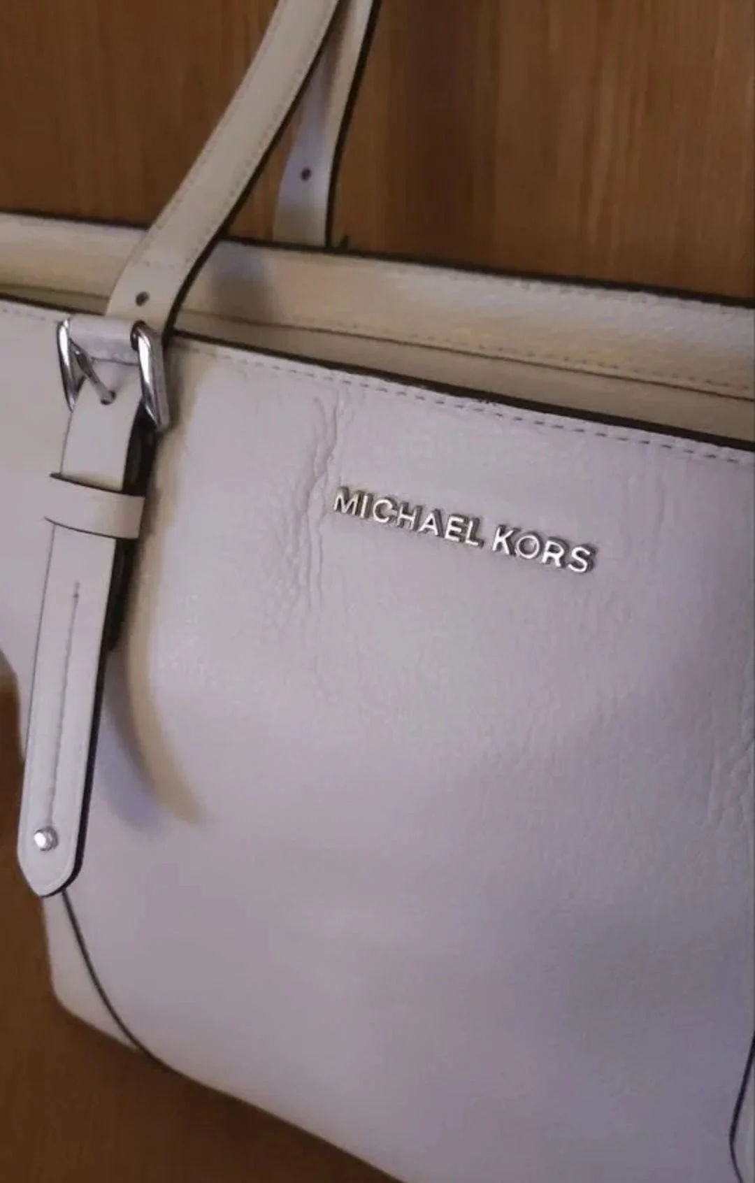 Сумка Michael Kors White Leather tote bag - изображение 1