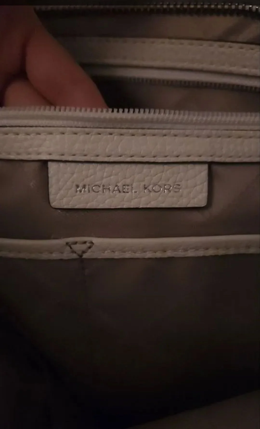 Сумка Michael Kors White Leather tote bag - миниатюра 5