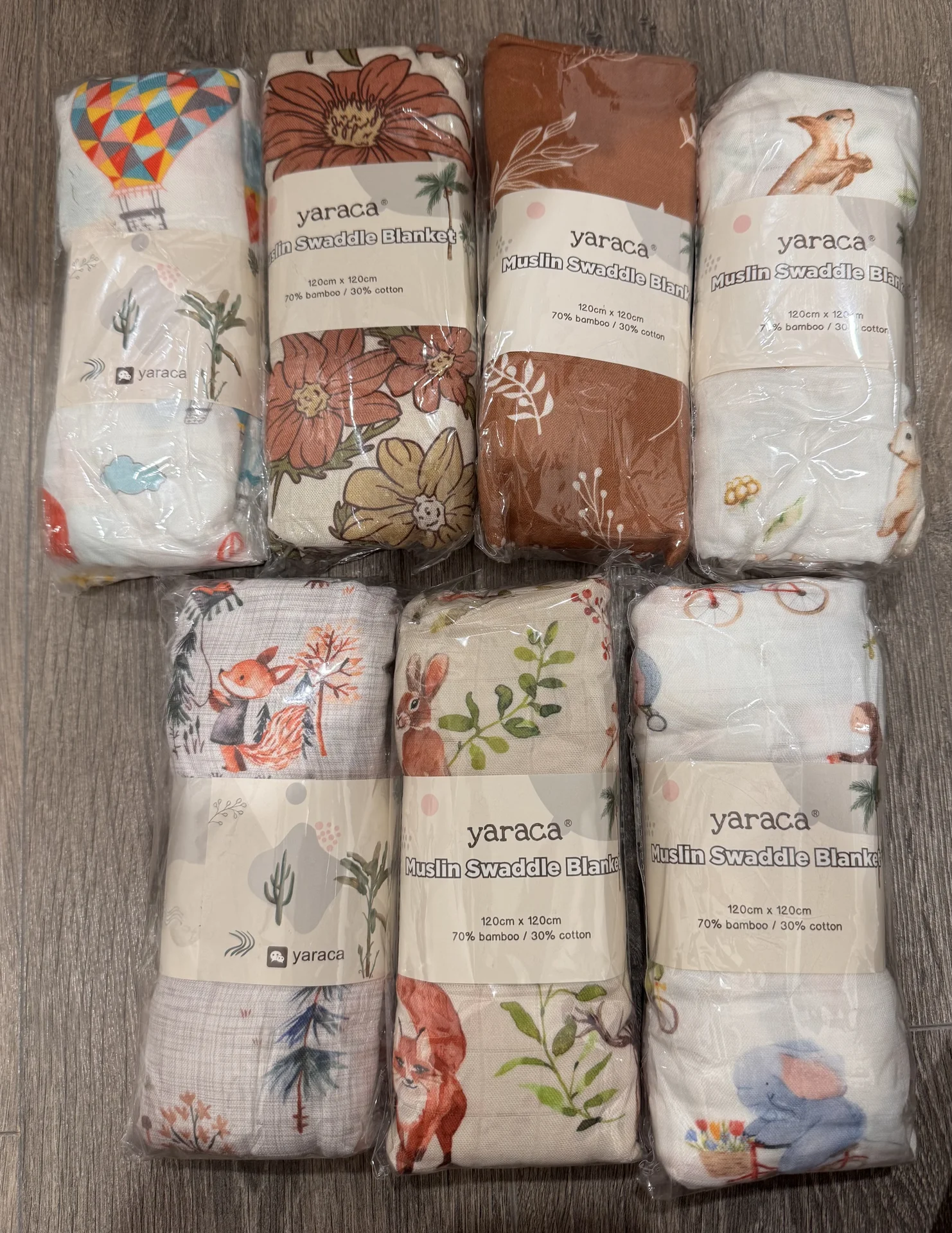 Муслиновая пелёнка 120*120 см - миниатюра 2