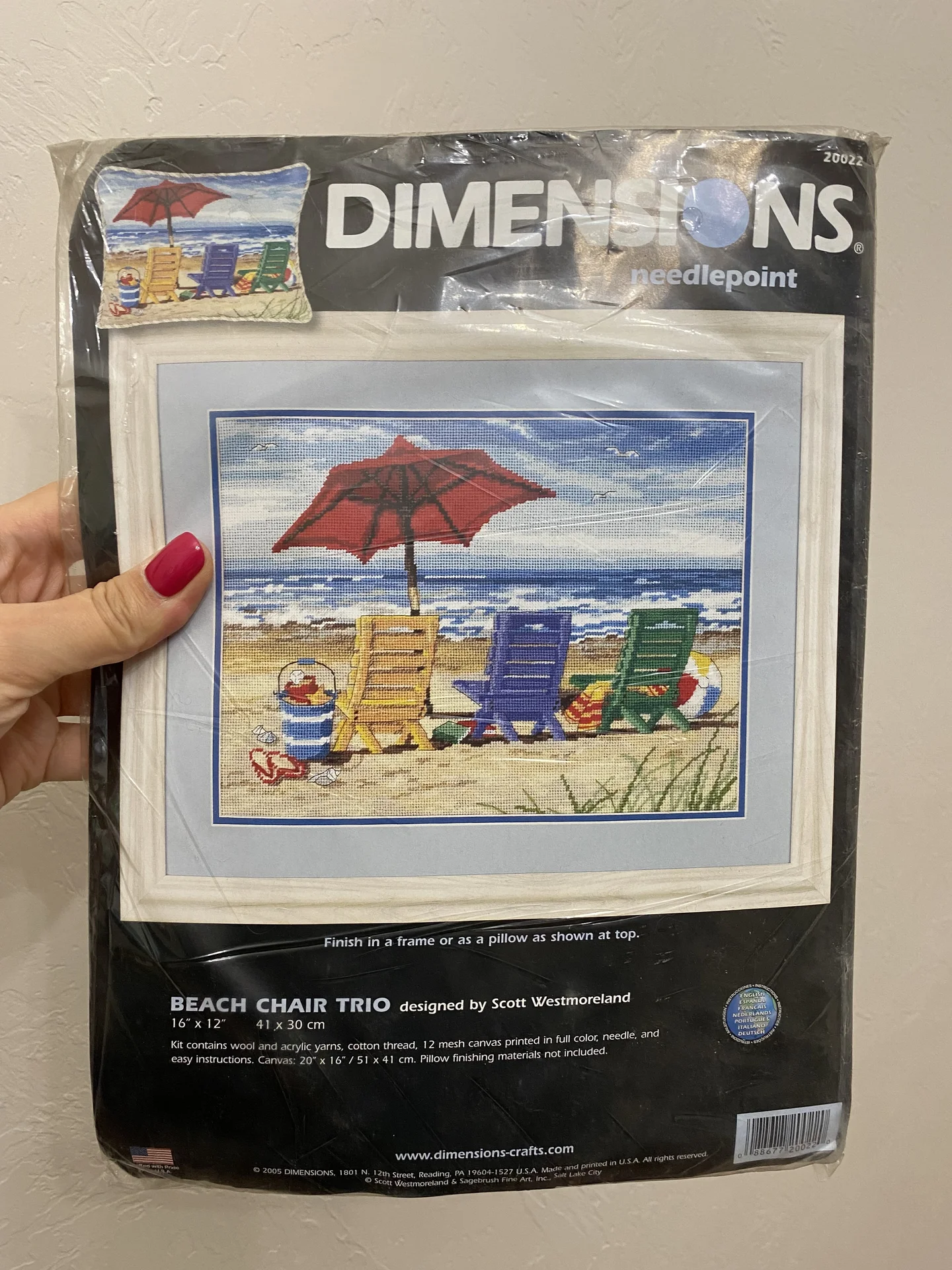 Набор Dimensions Beach Chair Trio гобелен США - изображение 1